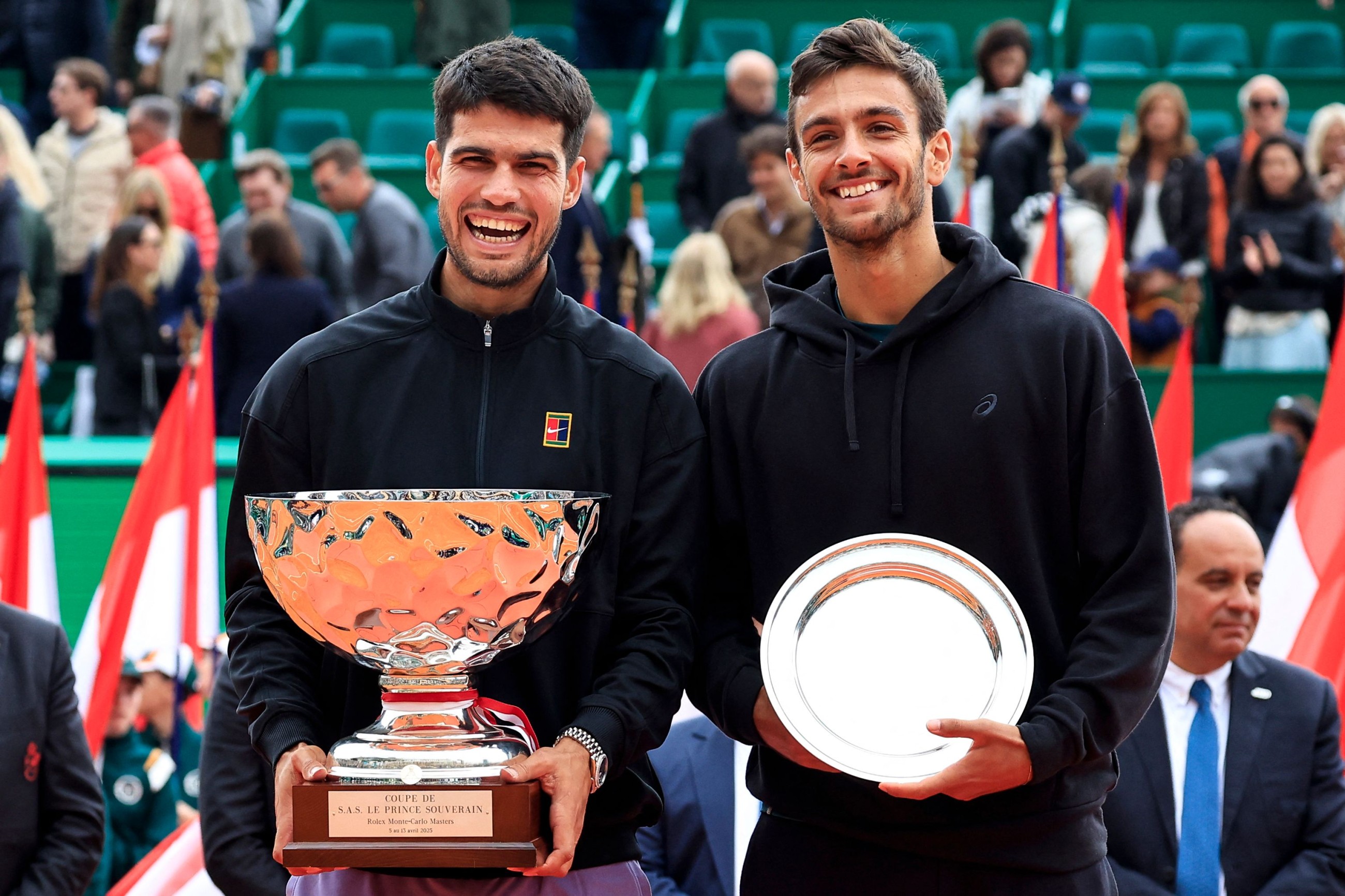 Carlos mauls crestfallen Musetti, claims Monte Carlo Masters crown
