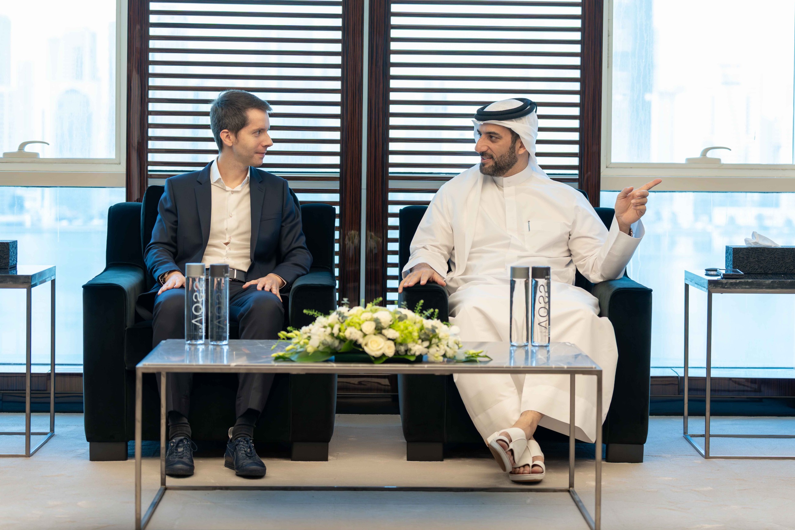 Sultan Bin Ahmed meets top Crypto.com official