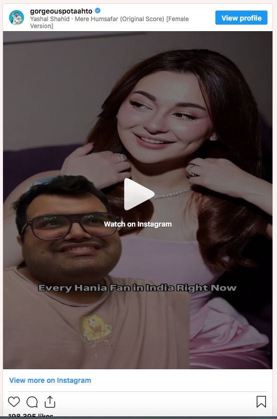 Pakistani film stars Hania and Mahira's Instagram accounts blocked in India