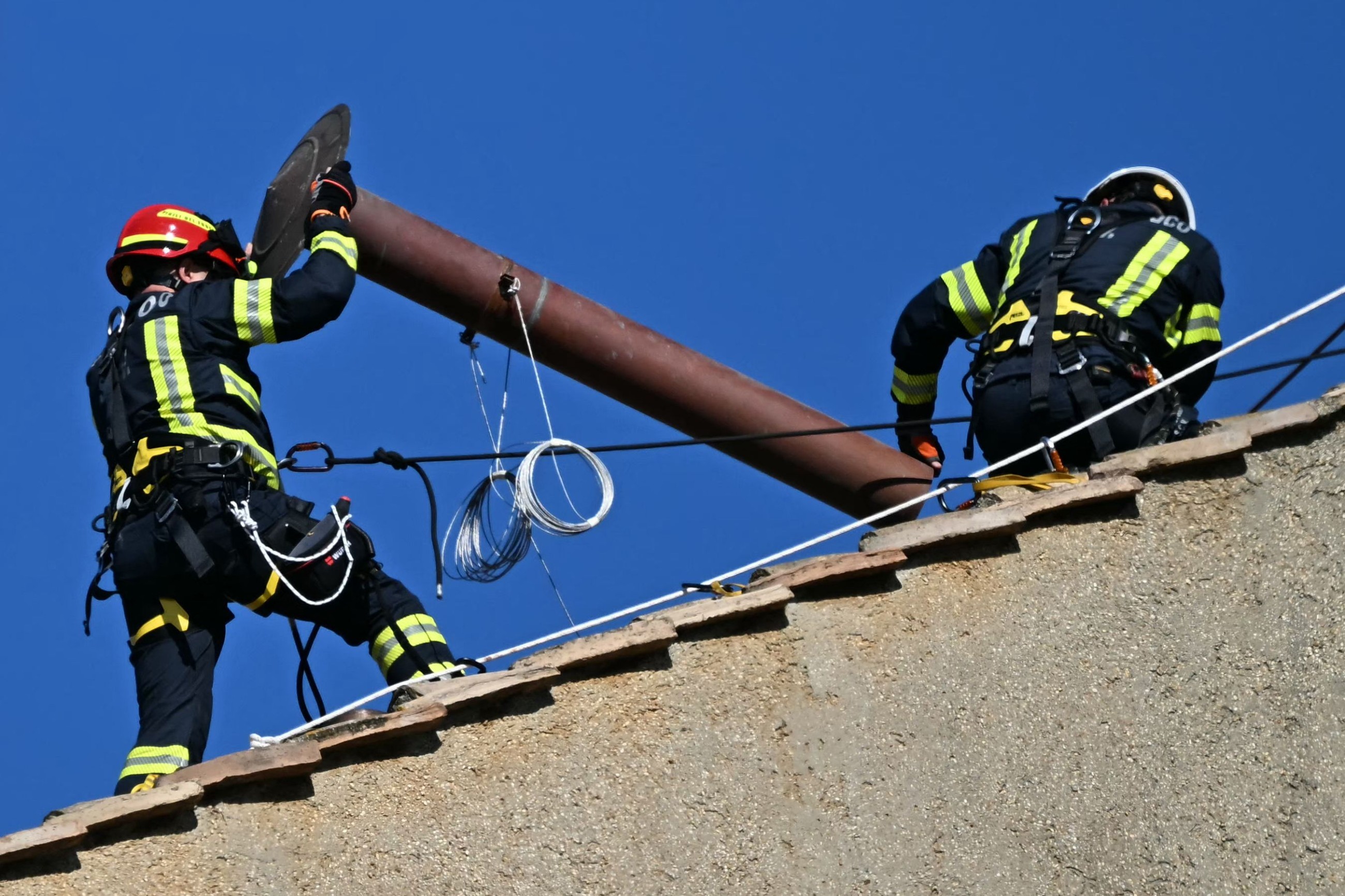 Vatican installs chimney on roof of Sistine Chapel for papal election