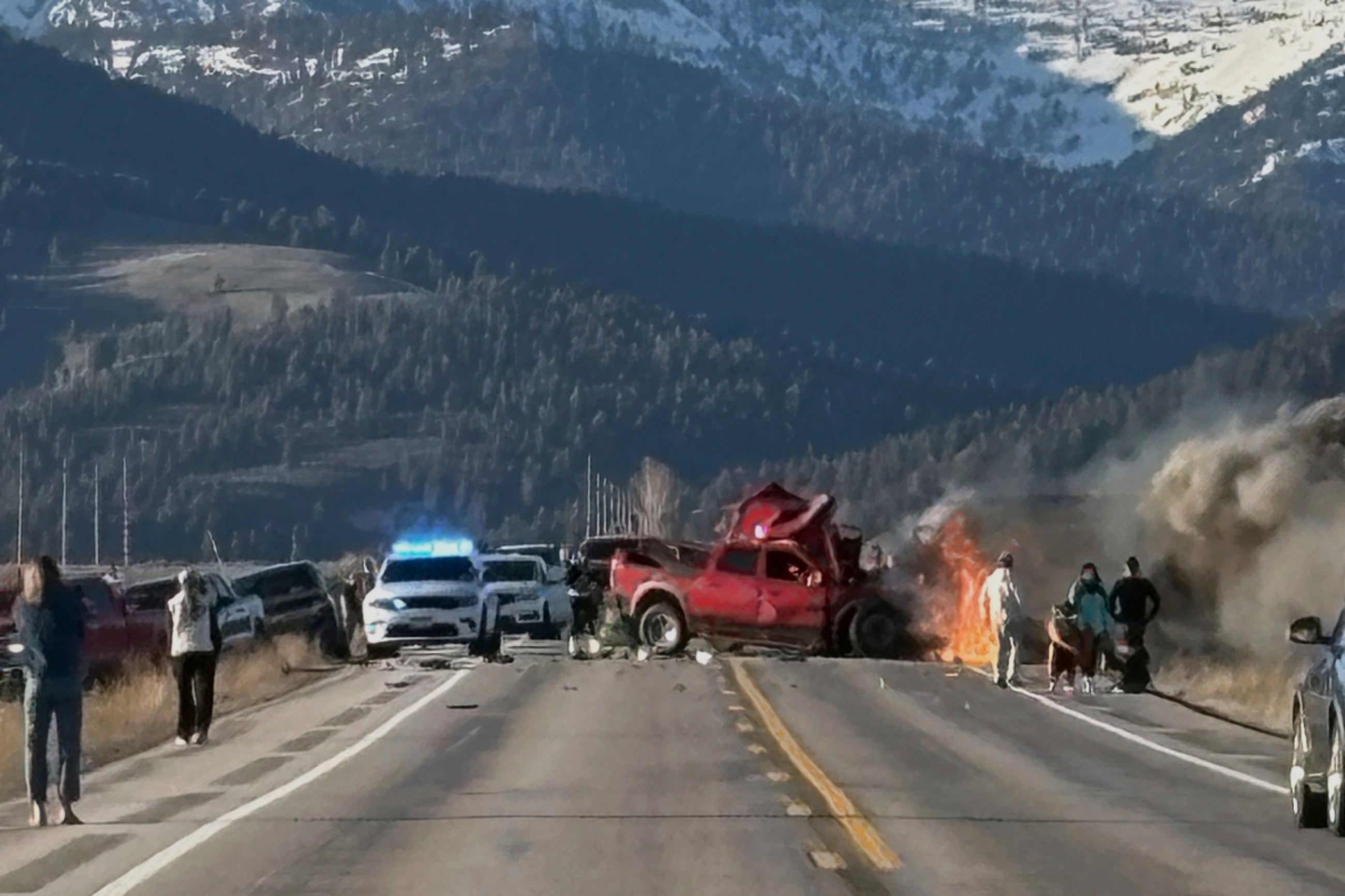 Seven people killed in road crash near Yellowstone
