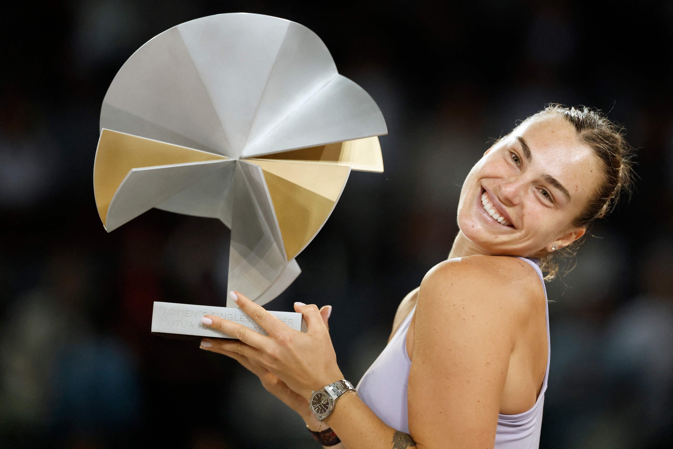 'Like a dream' says dominant Sabalenka after third Madrid title