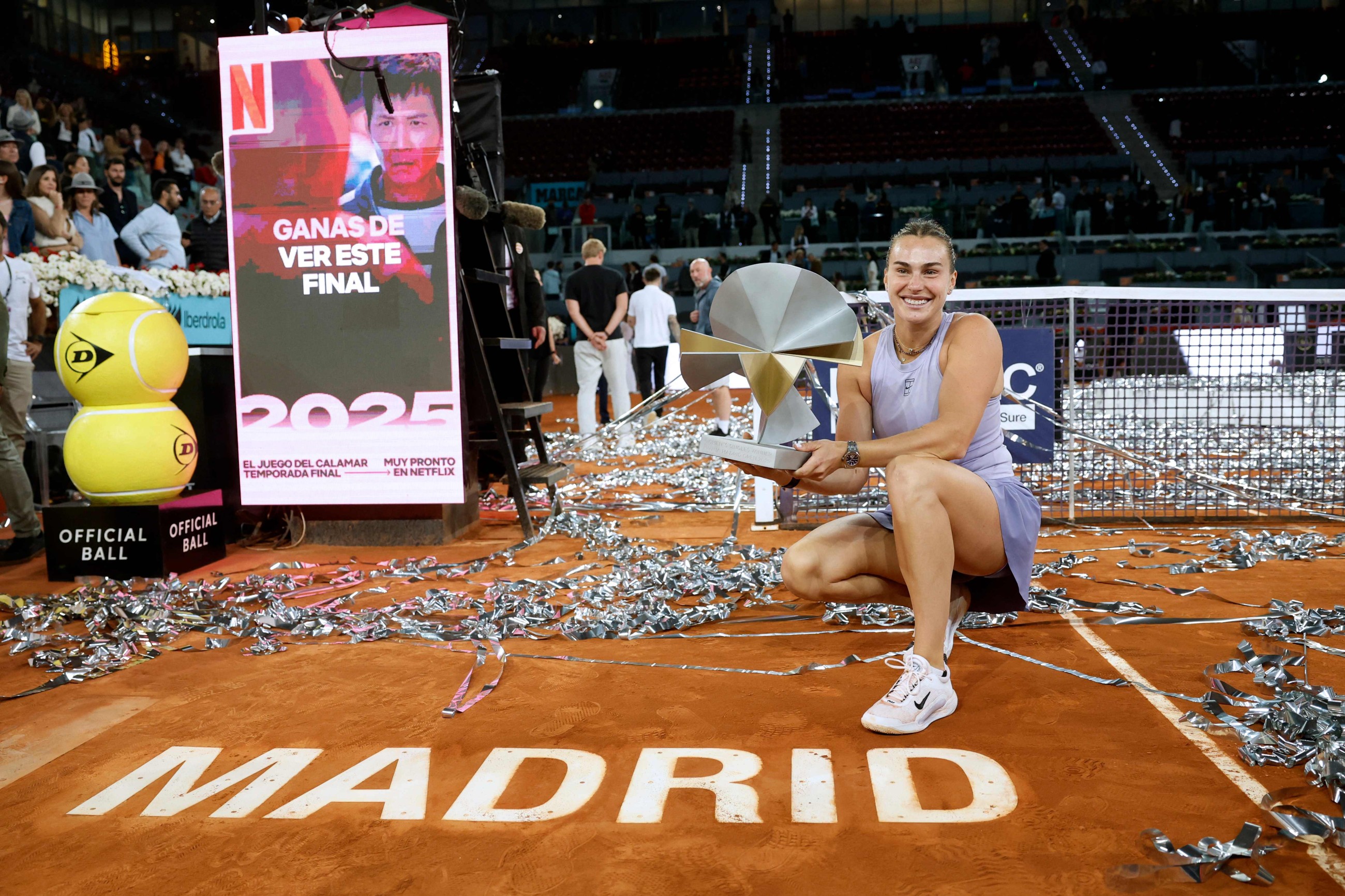 'Like a dream' says dominant Sabalenka after third Madrid title