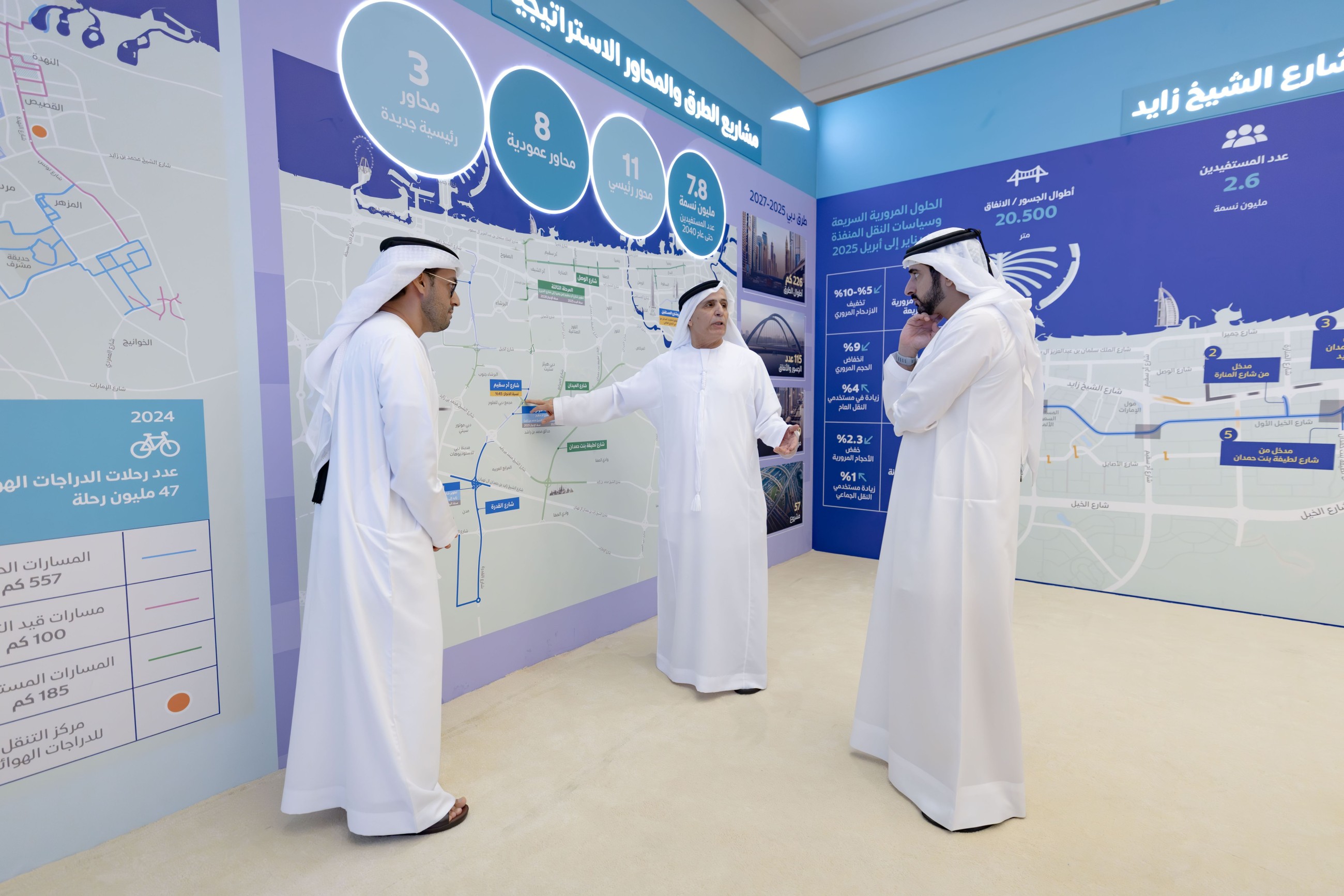 Sheikh Hamdan reviews progress of key strategic road projects in Dubai