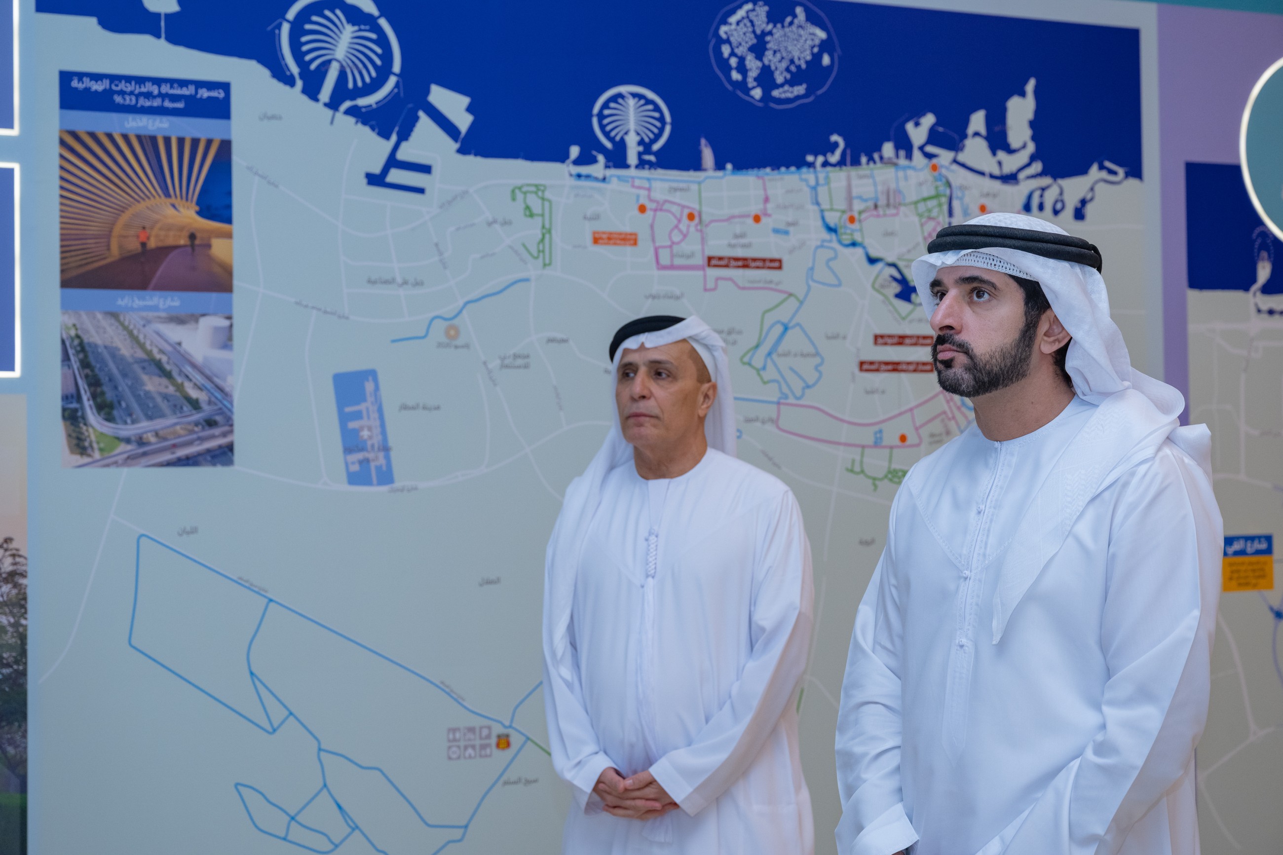 Sheikh Hamdan reviews progress of key strategic road projects in Dubai