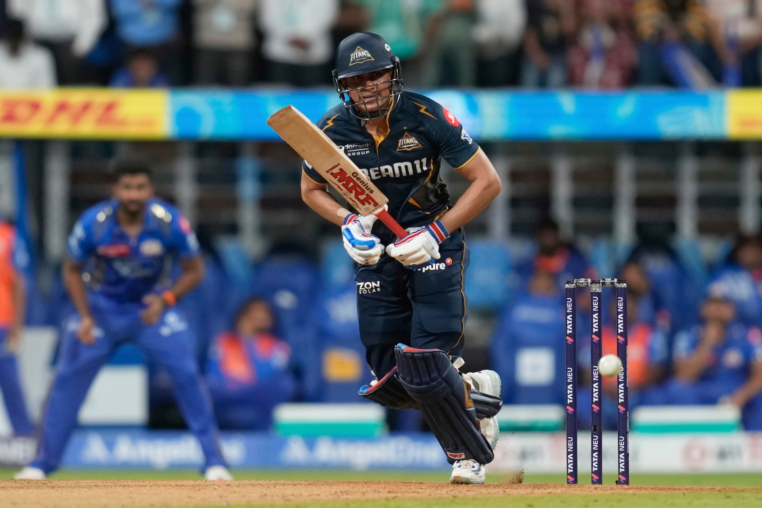 Gujarat end Mumbai Indians’ win run in rain-marred thriller