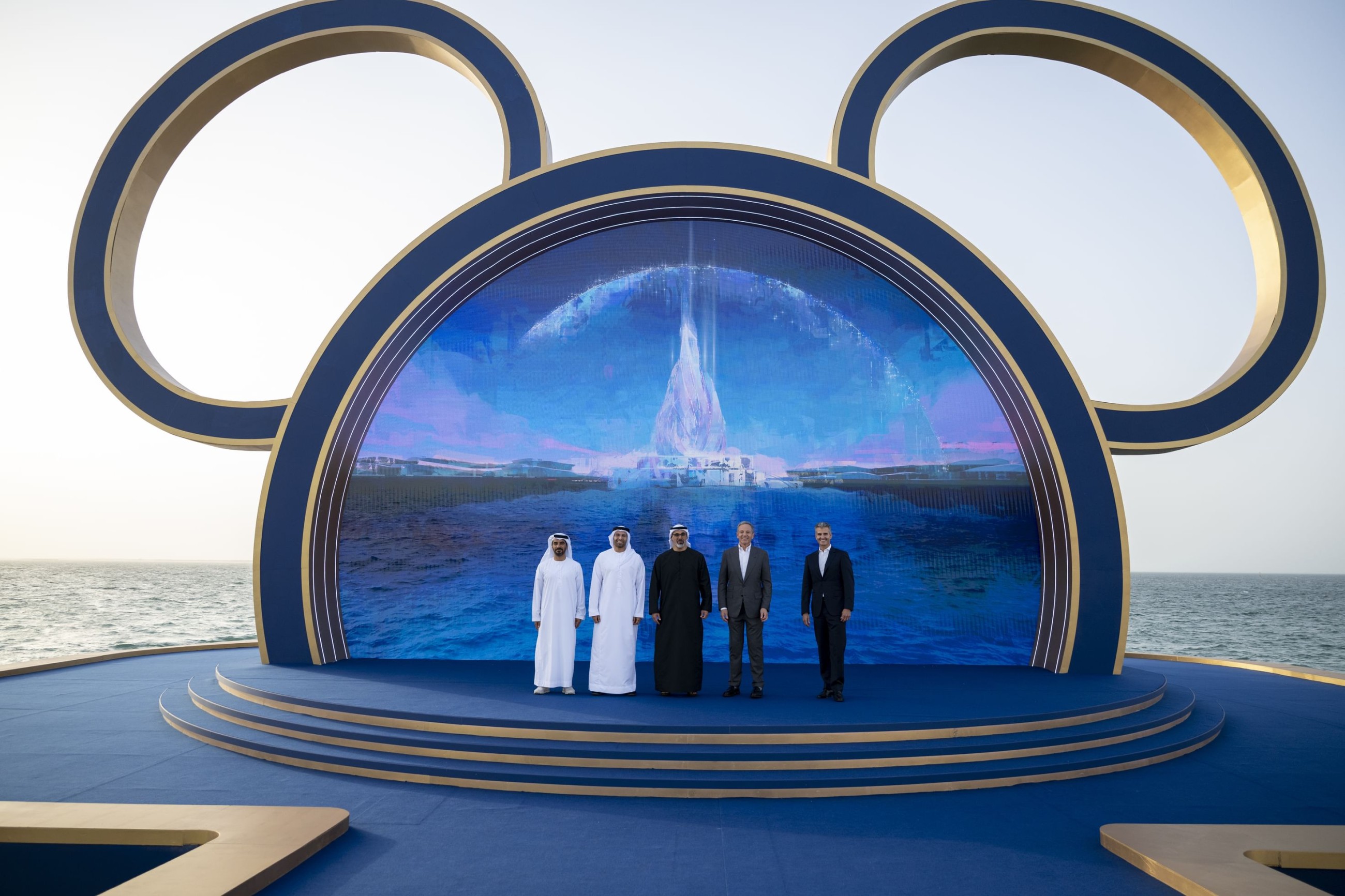 Sheikh Khaled witnesses announcement of Disney Theme Park Resort project on Yas Island