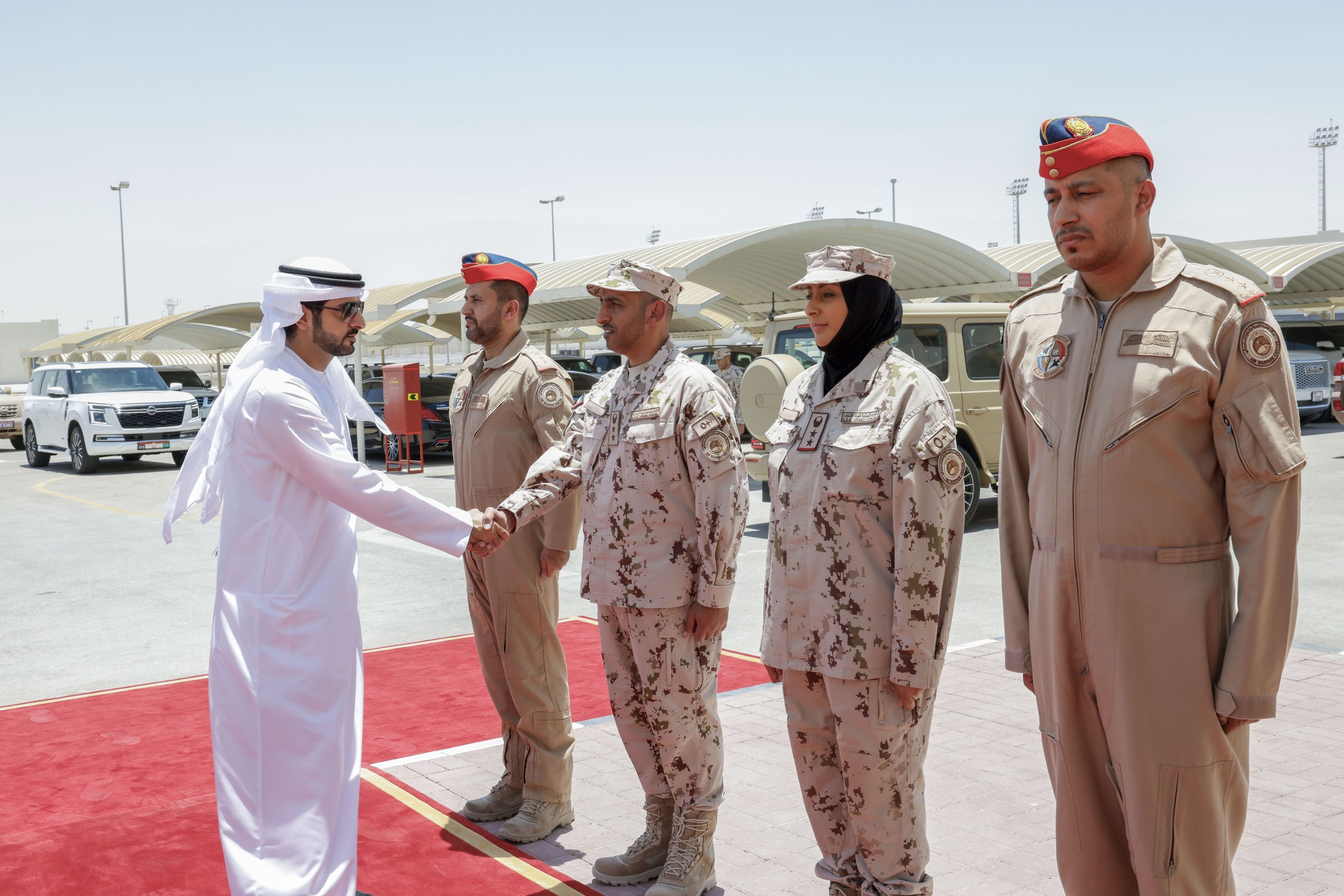 Hamdan attends joint military exercise “Desert Flag 10”