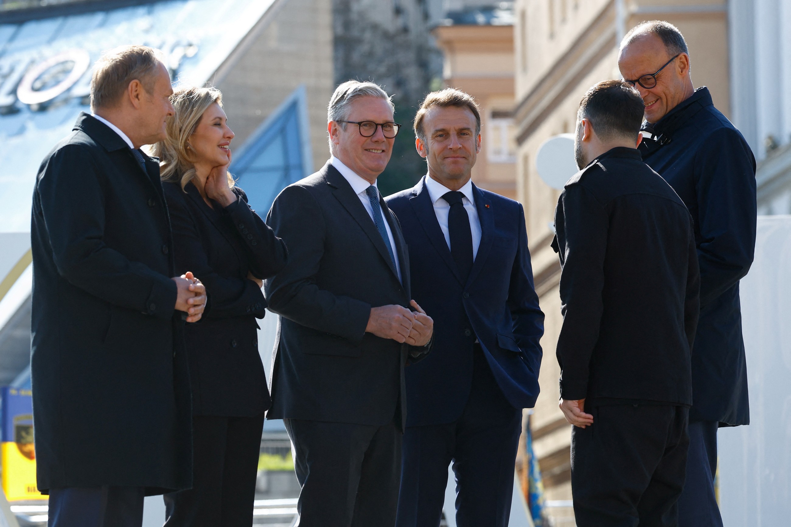 European leaders arrive in Kyiv amid push for 30-day ceasefire