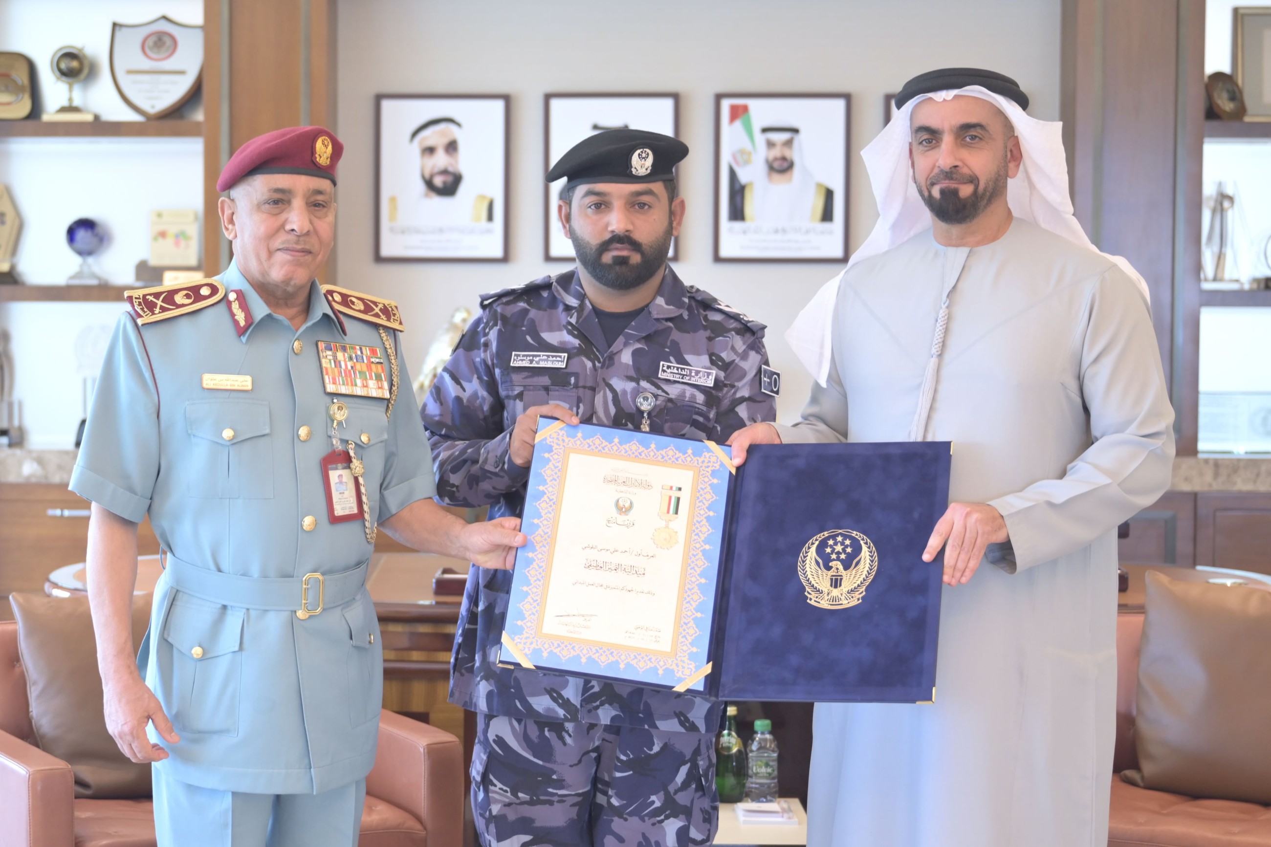 Saif Bin Zayed honours RAK policeman for exemplary bravery
