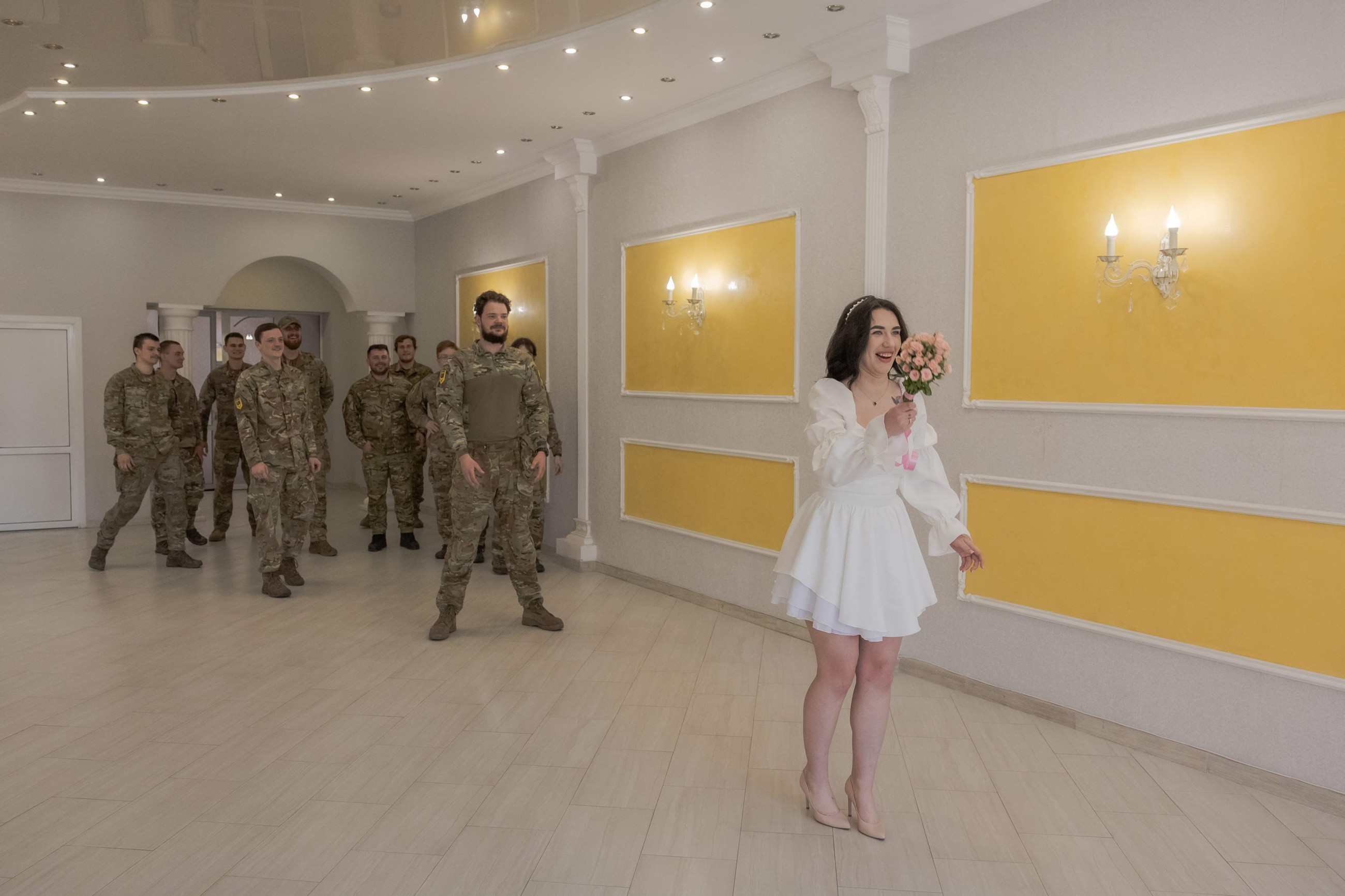 For Ukrainian couples, drums of war cannot stop wedding bells from ringing