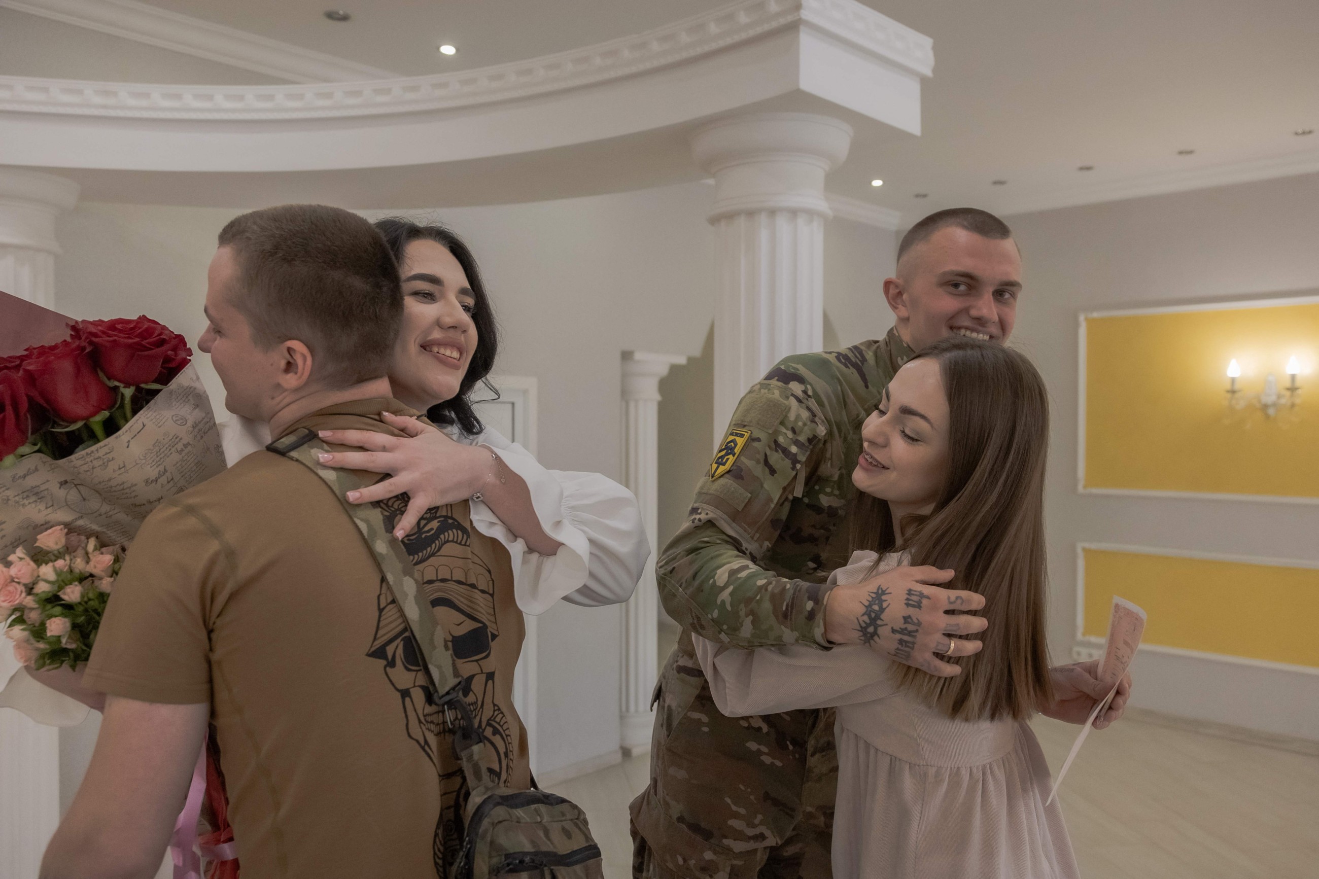 For Ukrainian couples, drums of war cannot stop wedding bells from ringing