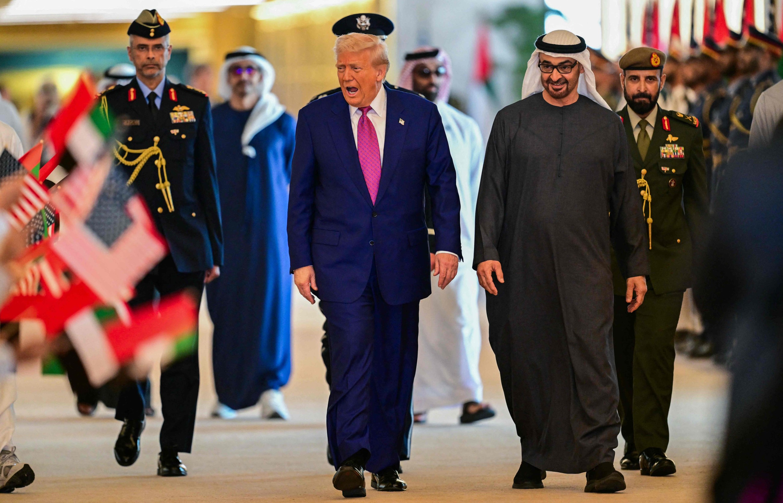 VIDEO: Sheikh Mohamed Bin Zayed welcomes Trump with a grand ceremony in Abu Dhabi