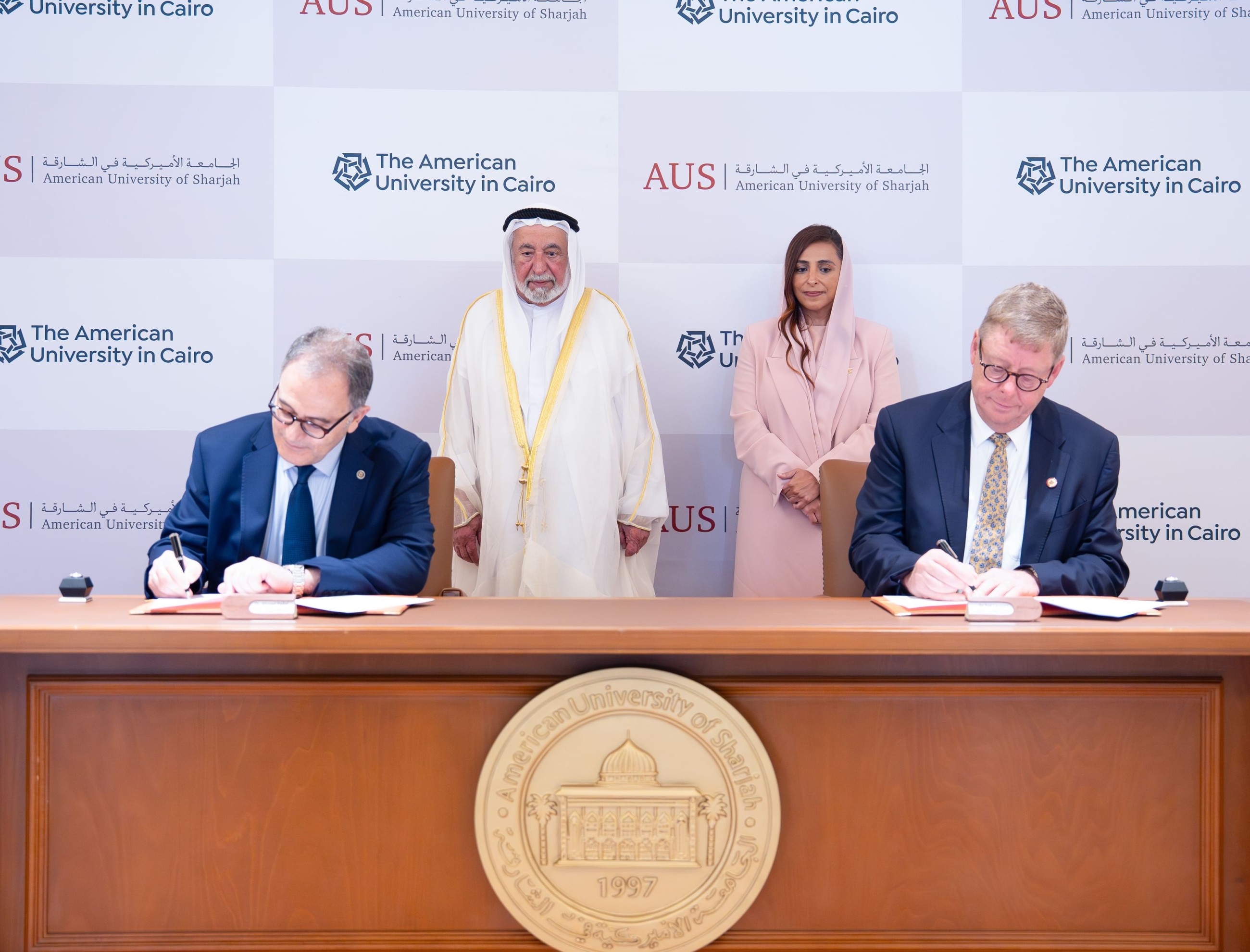 Sheikh Sultan attends signing of MoU between Sharjah and Cairo universities