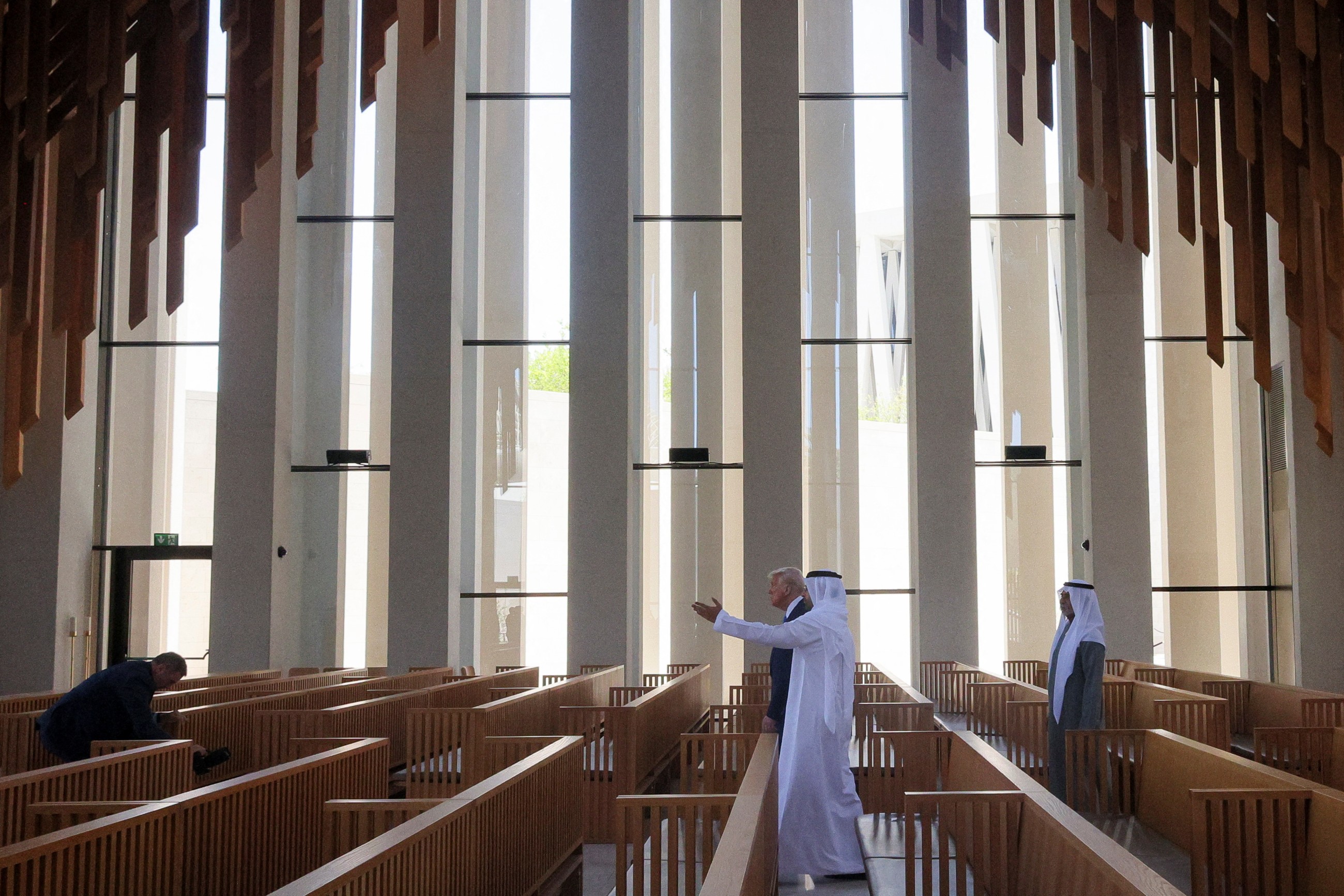Sheikh Mohamed is a 'magnificent man, we'll treat UAE magnificently,' Trump tells business leaders