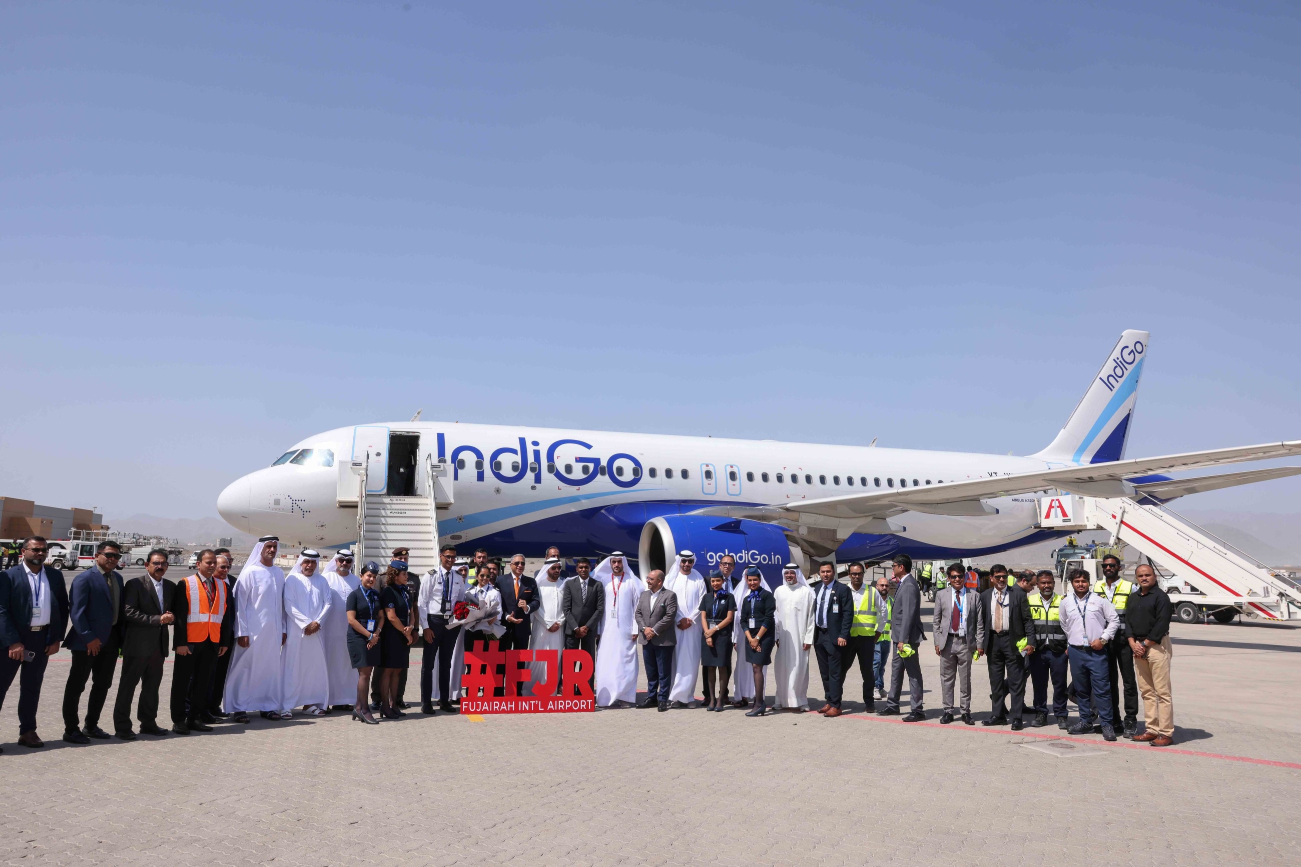 Fujairah International Airport celebrates IndiGo's inaugural flights to Indian cities of Mumbai and Kannur