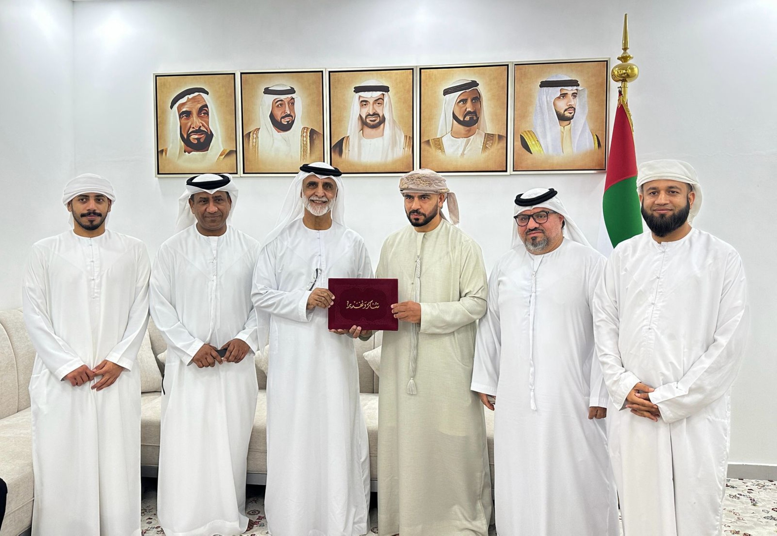 Emirati cultural icons Dr Habib Ghuloom and Ali Al Khawar honoured in a ceremony