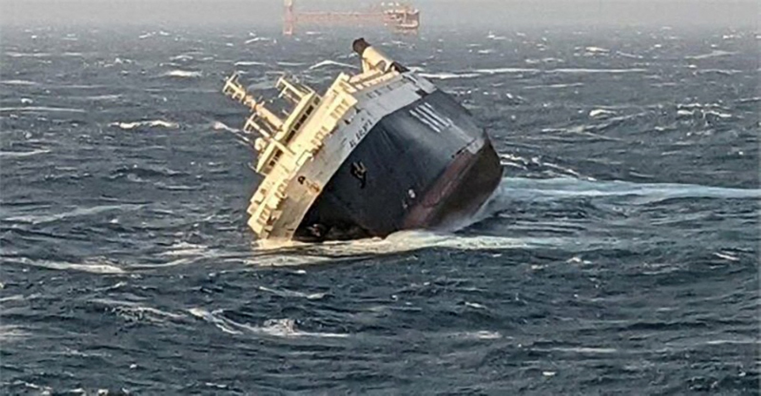 UAE's Coast Guard rescues three from sinking cargo ship