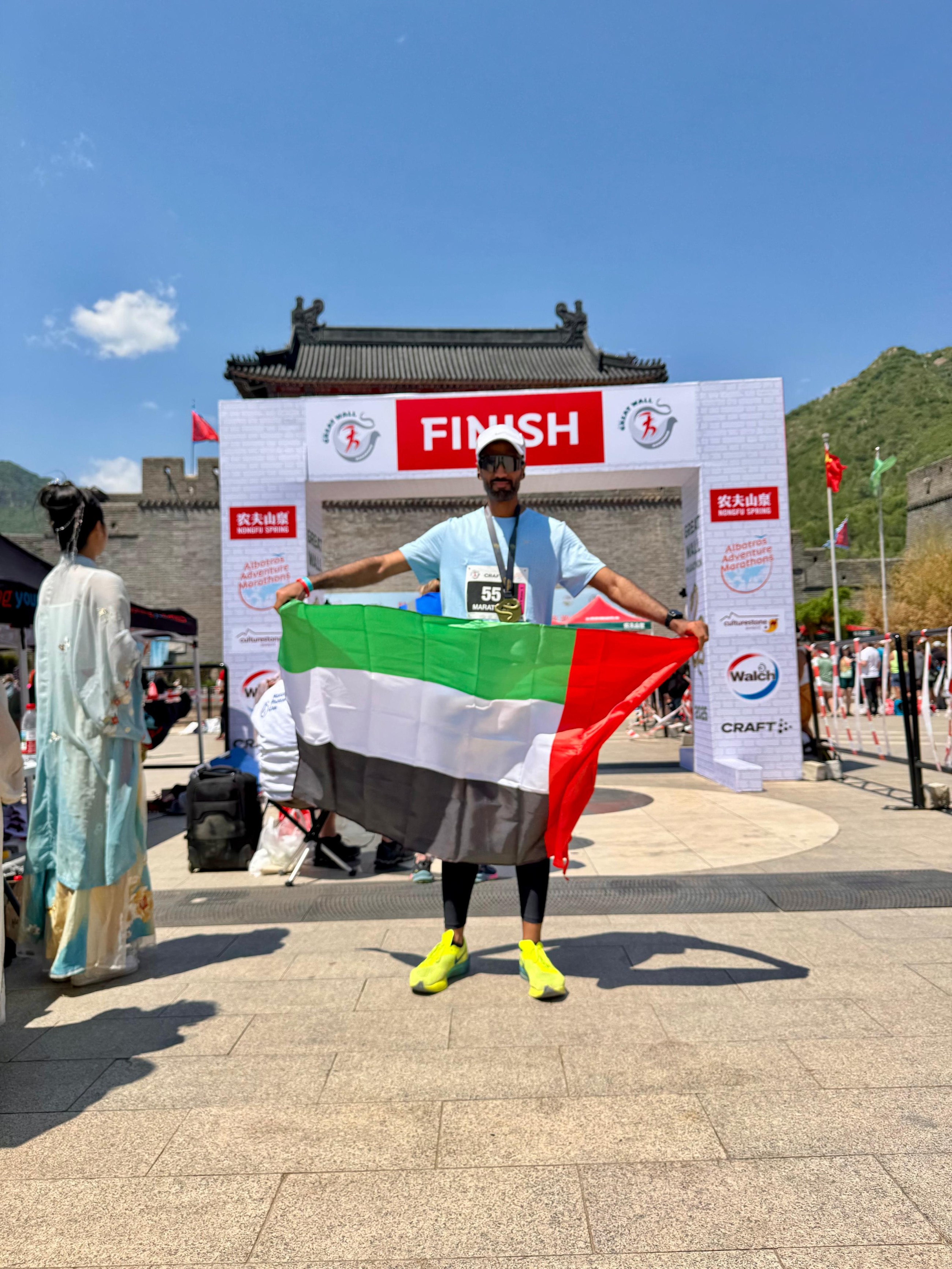 UAE runner Abdulla completes Great Wall Marathon to support children battling cancer