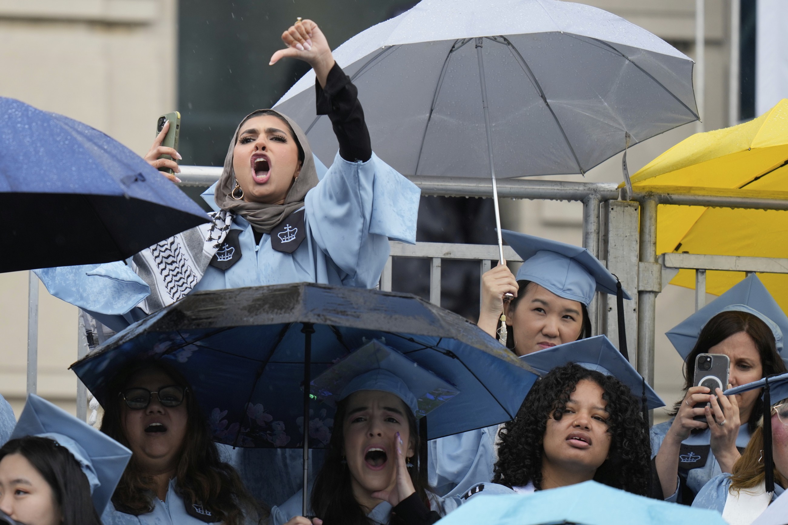 Pro-Palestinian student leader Mahmoud Khalil 'absent' from Columbia University graduation