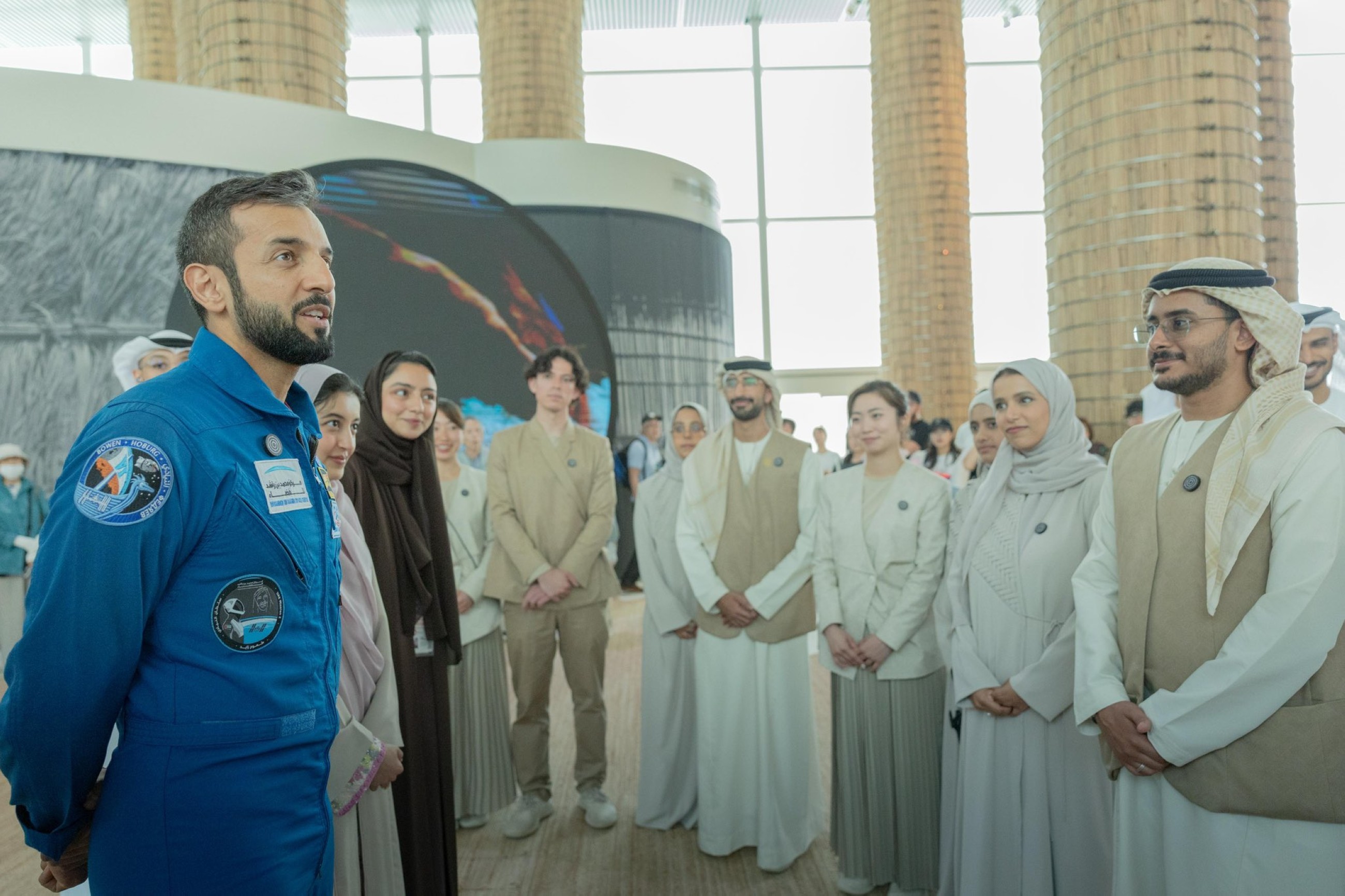 Astronaut Sultan Al Neyadi visits UAE Pavilion at Expo 2025 Osaka