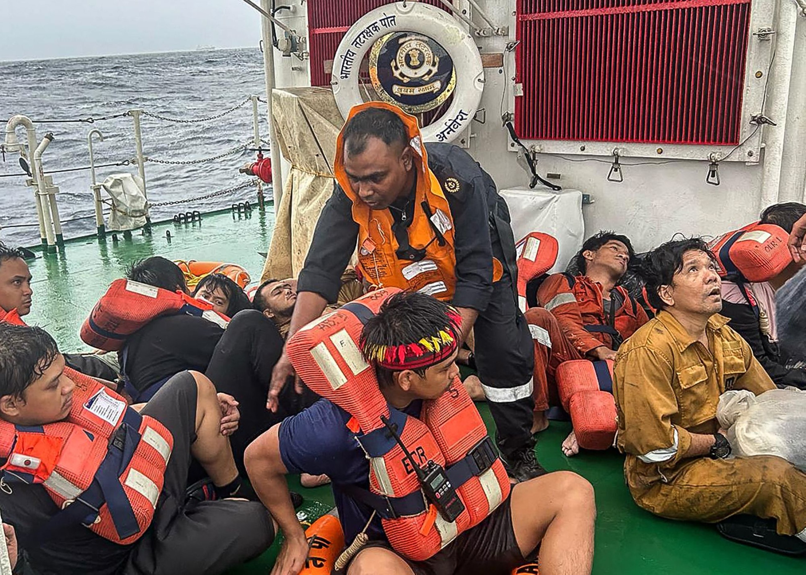 Container ship sinks off Kerala coast, navy rescues all crew