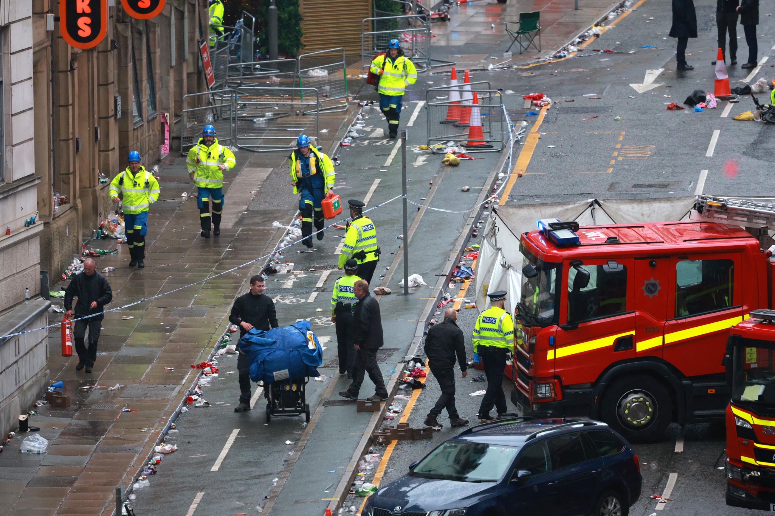 VIDEO: Driver arrested after car ploughs into celebrating Liverpool fans