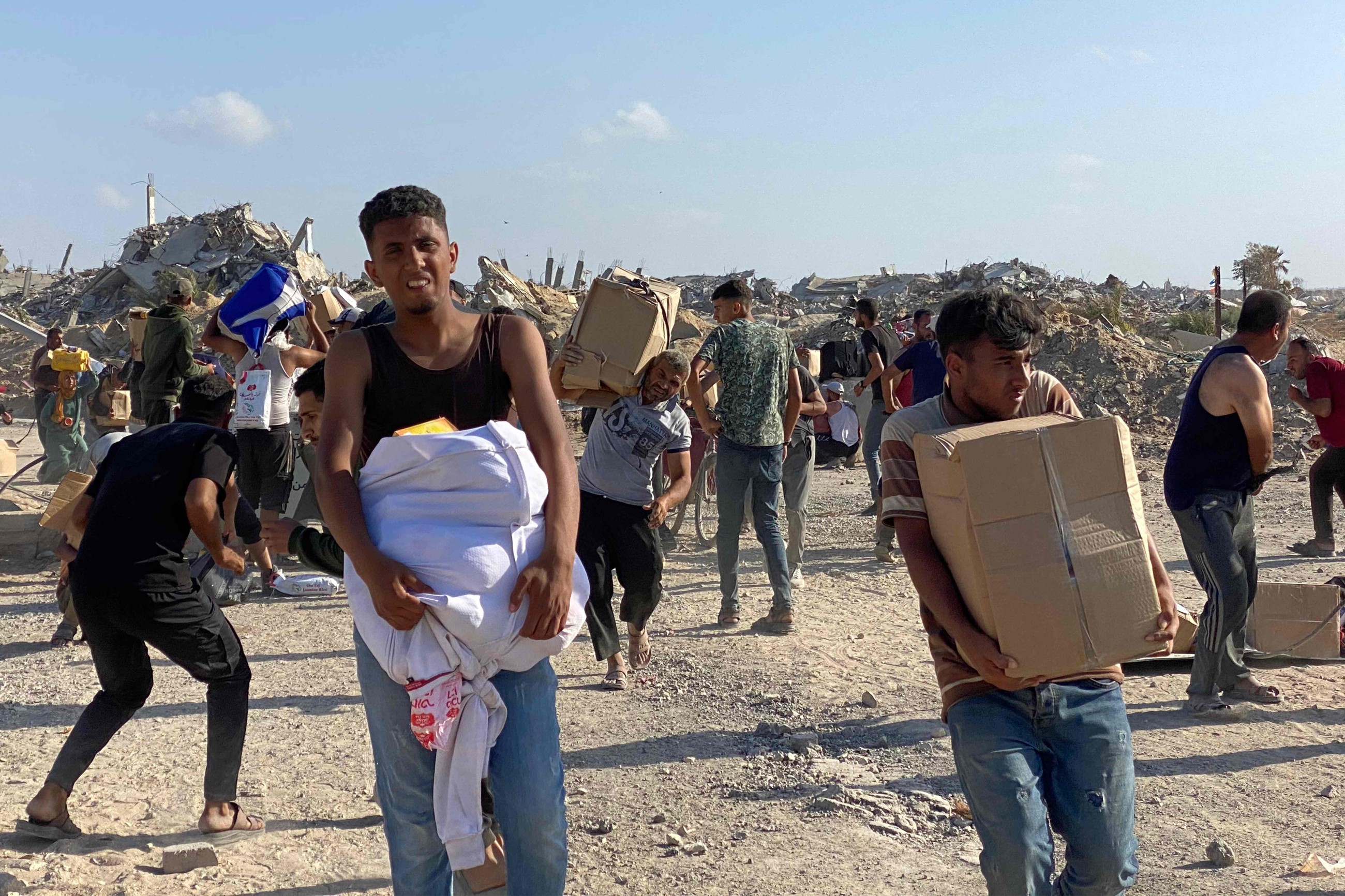 UN says images of Gaza aid rush 'heartbreaking'
