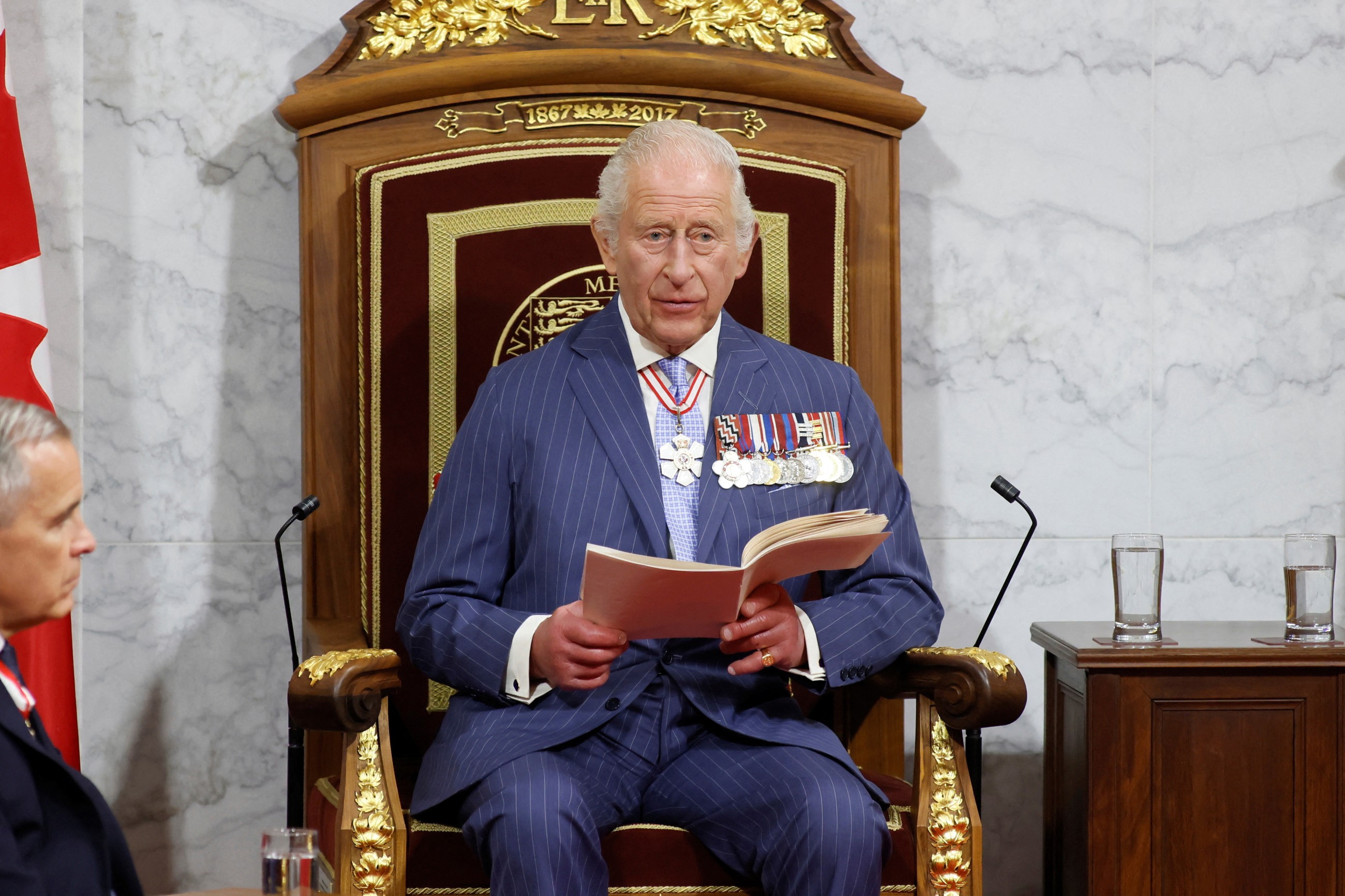 Speech of Charles reflects a firm stand on issues