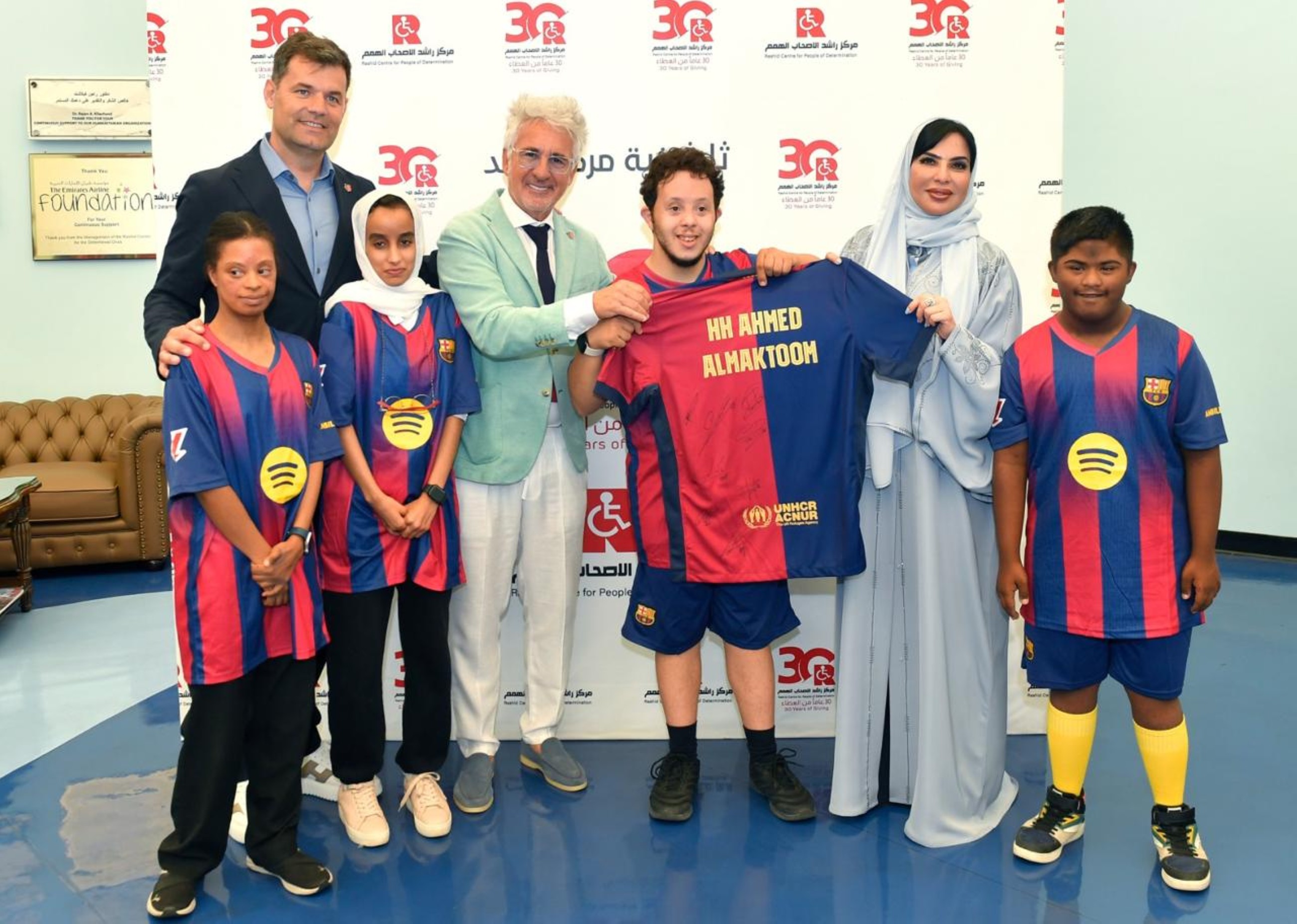 Rashid Center receives FC Barcelona delegates