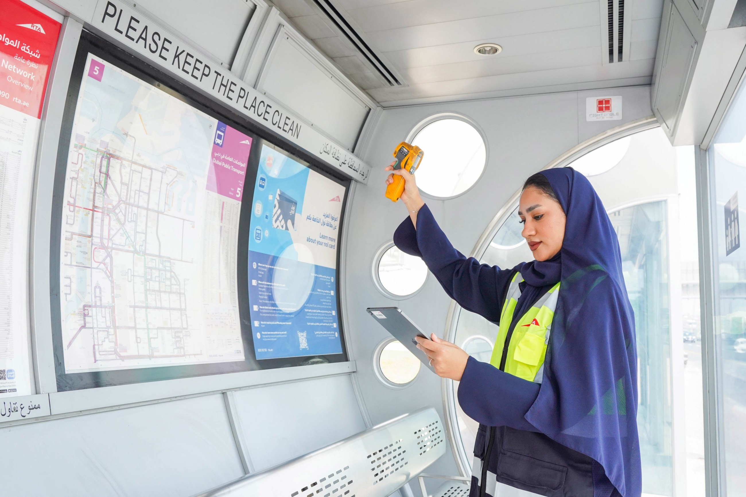 RTA announces full readiness of 893 air-conditioned bus shelters across 22 locations in Dubai for summer