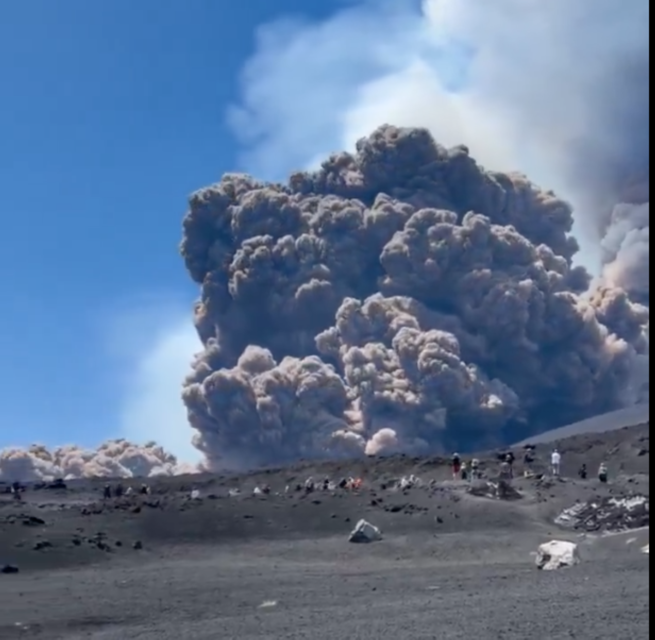 Italy's Mount Etna volcano erupts, sending tourists into panic