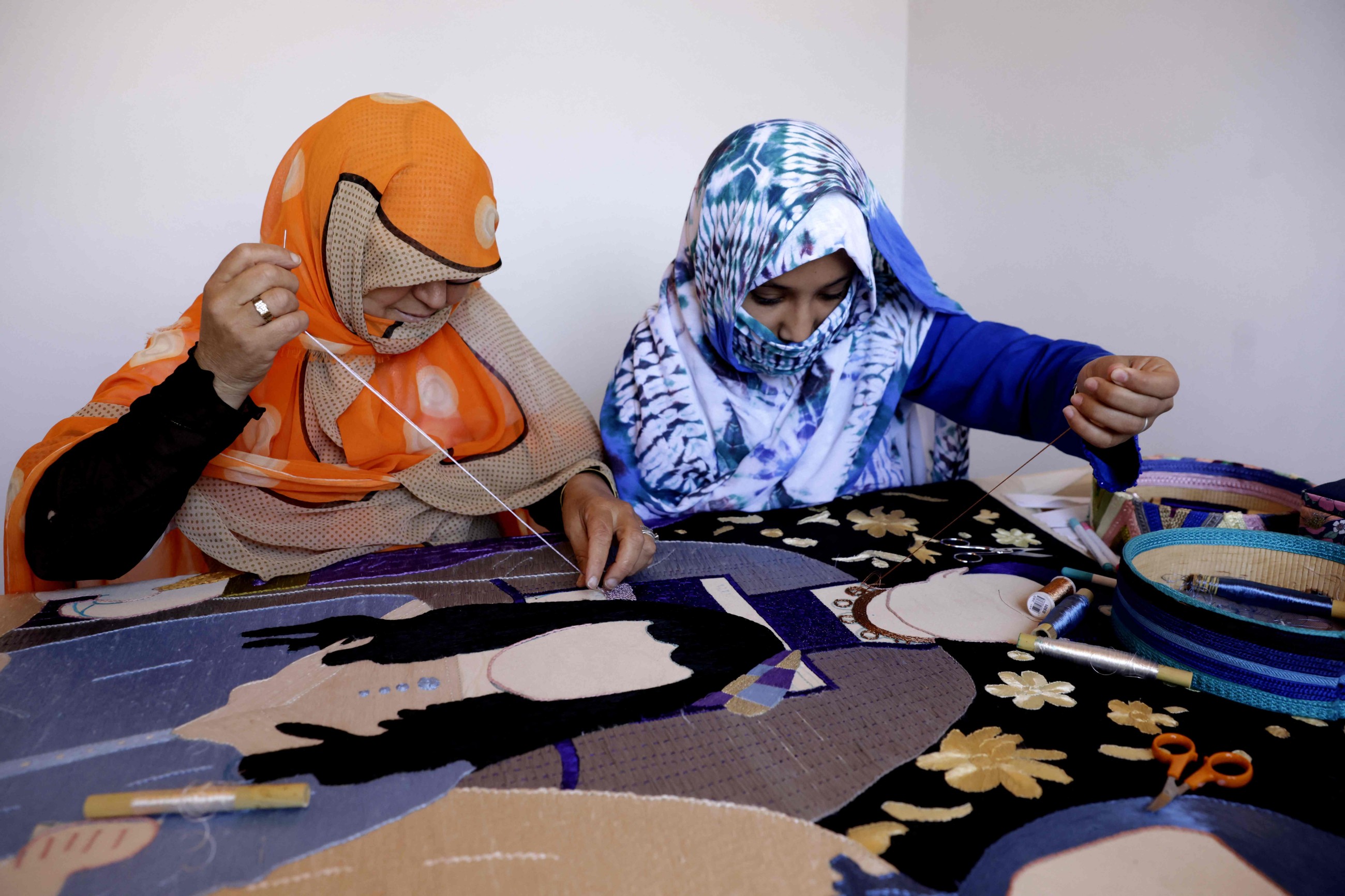 Moroccan women embroider ‘art with purpose’