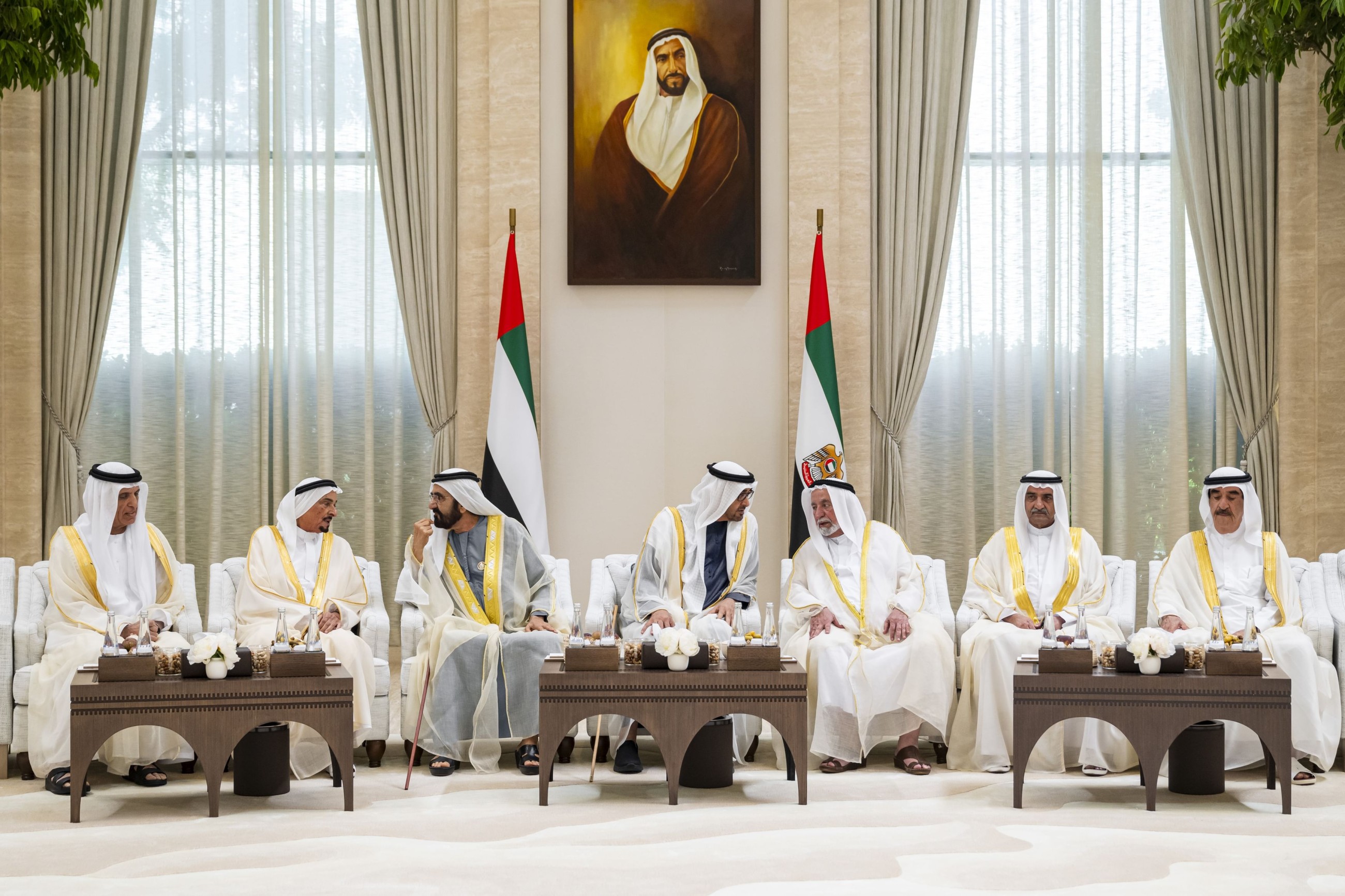 UAE President receives Rulers of Emirates, Crown Princes, Deputy Rulers on occasion of Eid