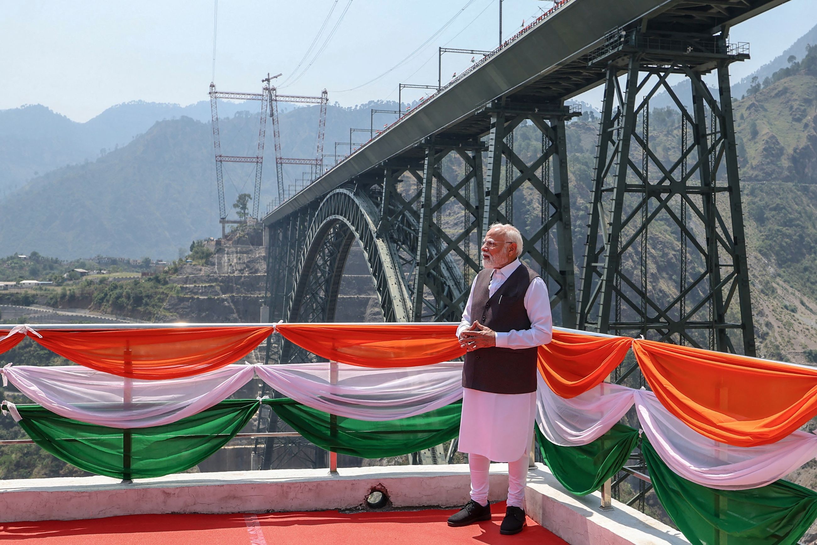 Modi opens ambitious rail project connecting Kashmir to rest of India