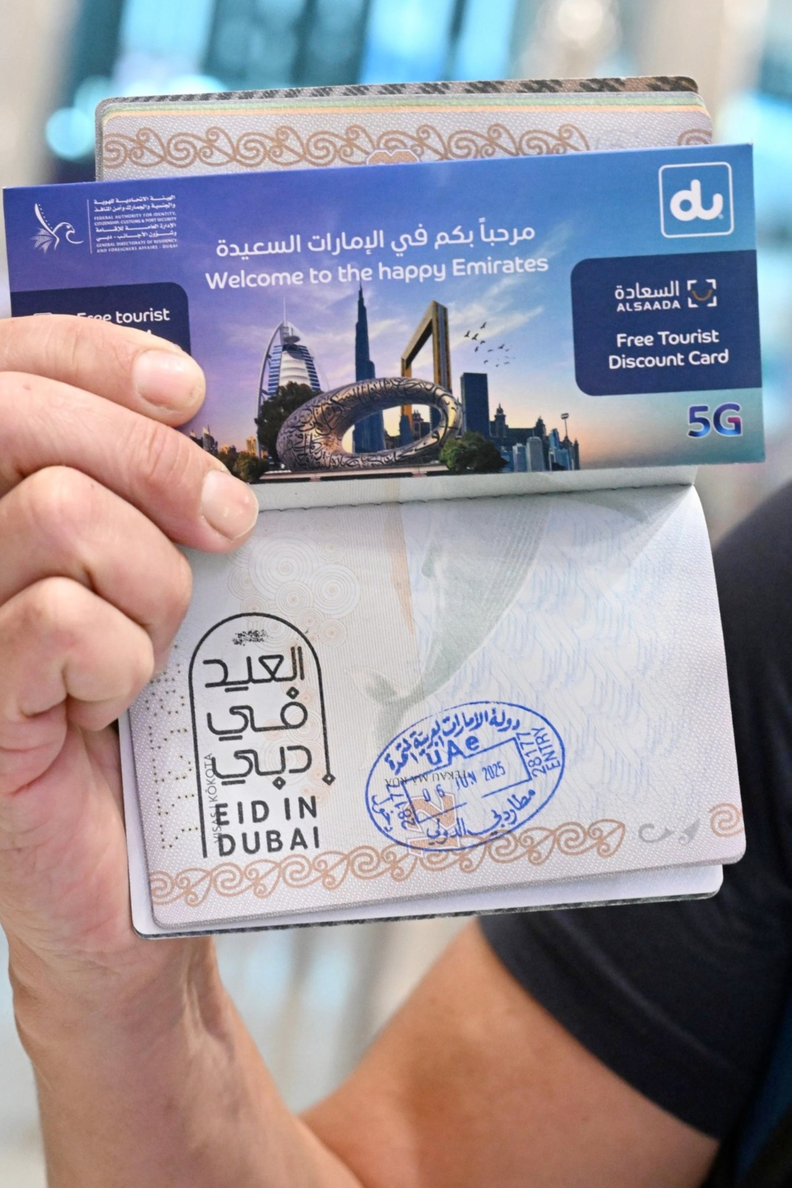 Dubai Airport welcomes travellers with ‘Eid in Dubai’ stamps