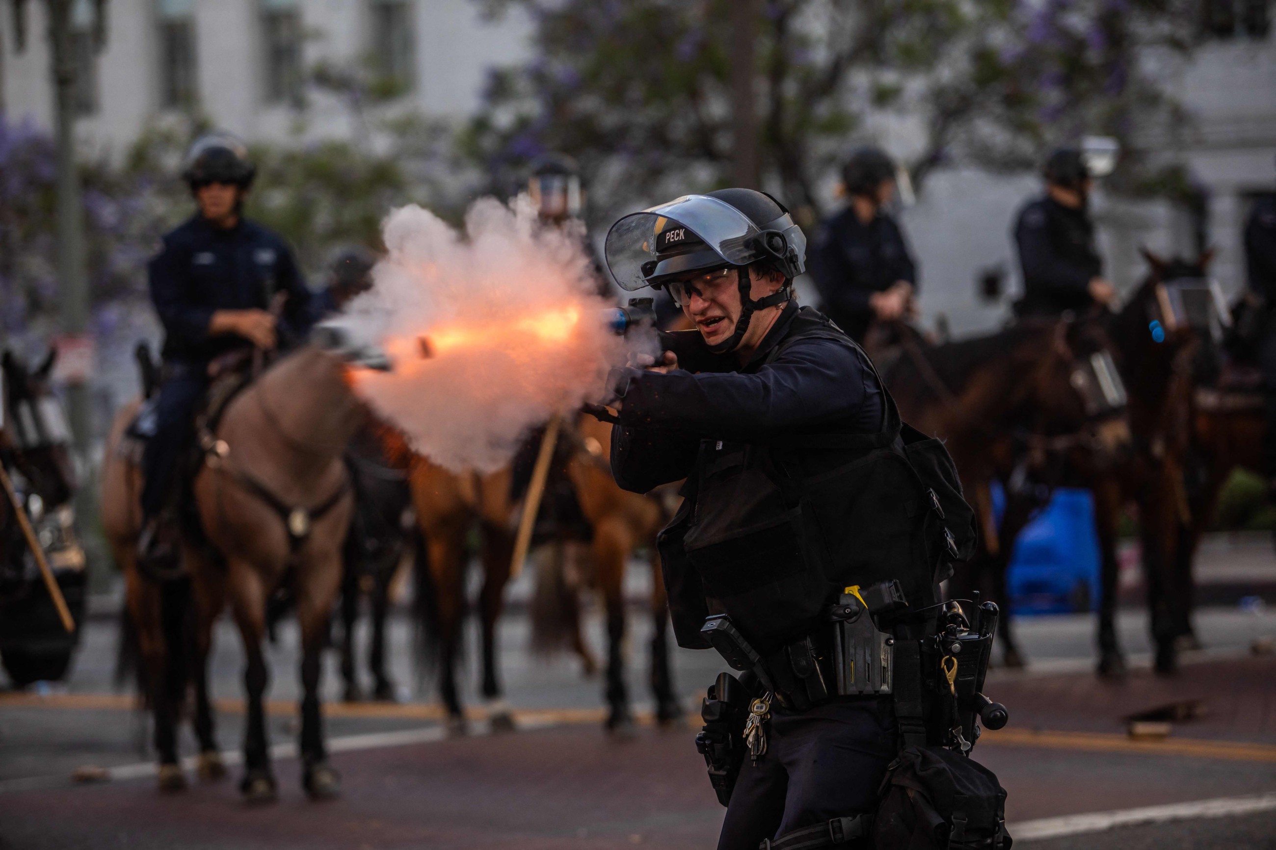 Protests intensify in Los Angeles after Trump deploys hundreds of National Guard troops