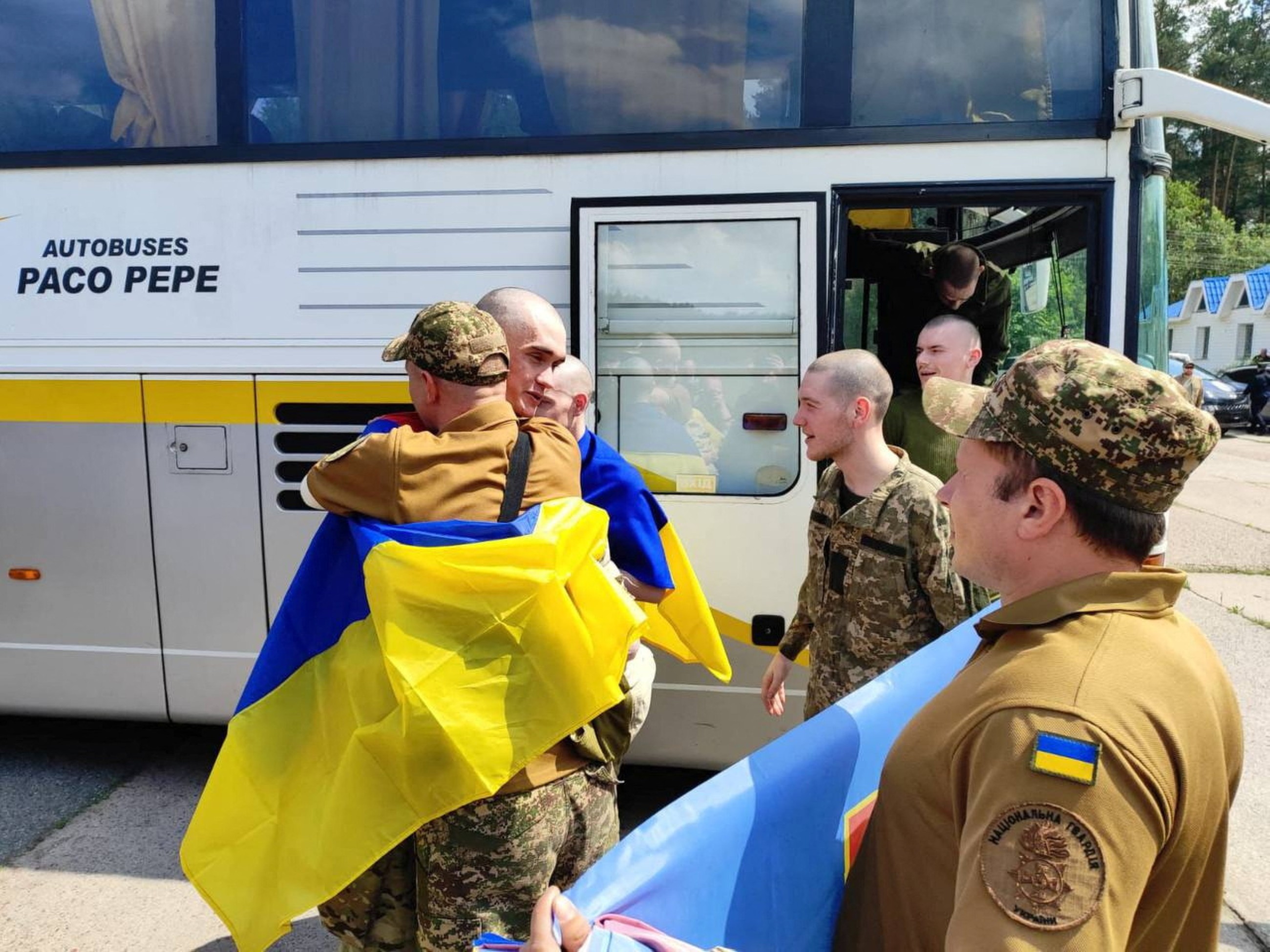 Russia and Ukraine exchange group of younger and wounded prisoners of war