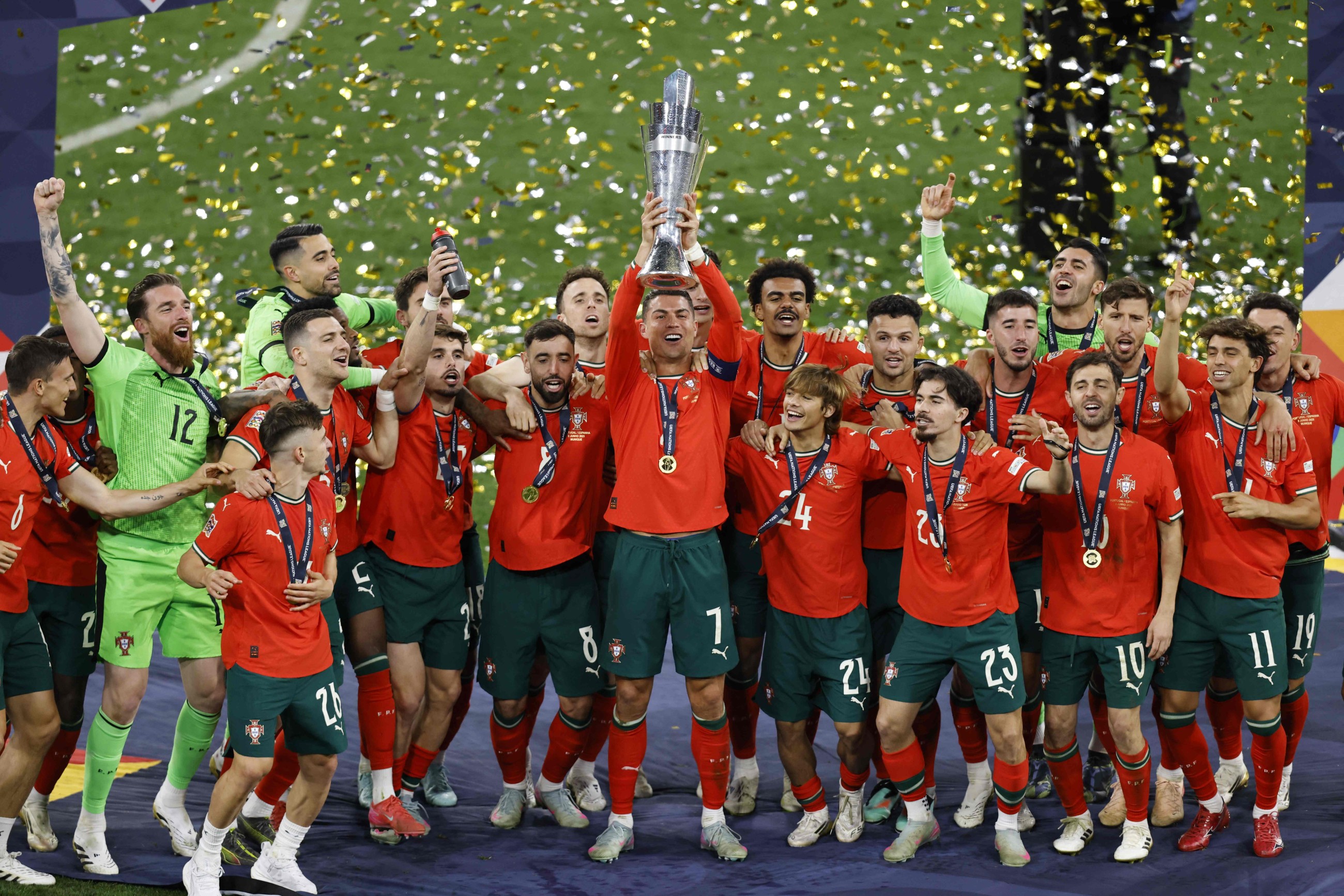 Ronaldo sheds tears of joy after Portugal's Nations League triumph