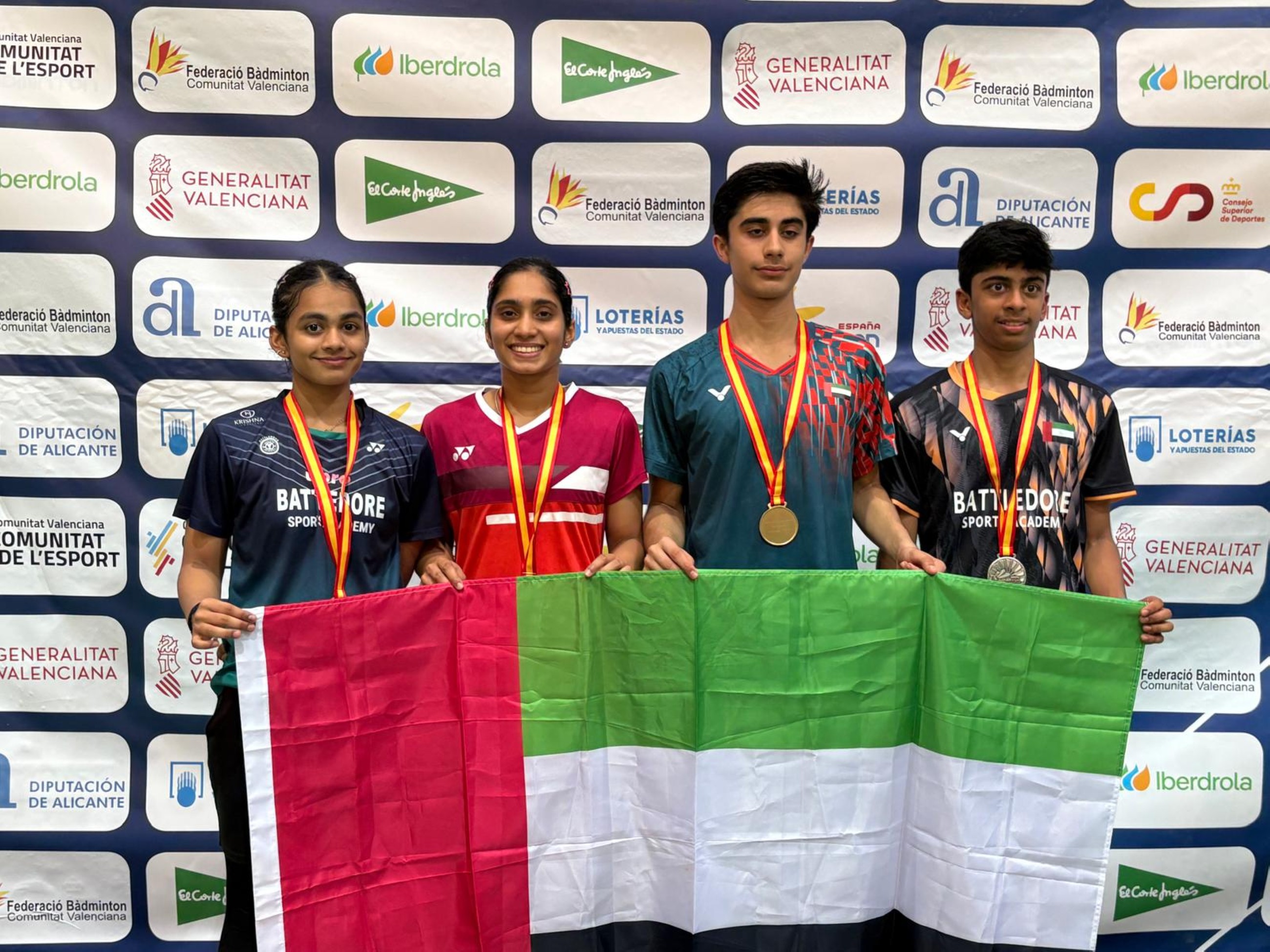 UAE badminton players shine at Spanish International U-19 Championship