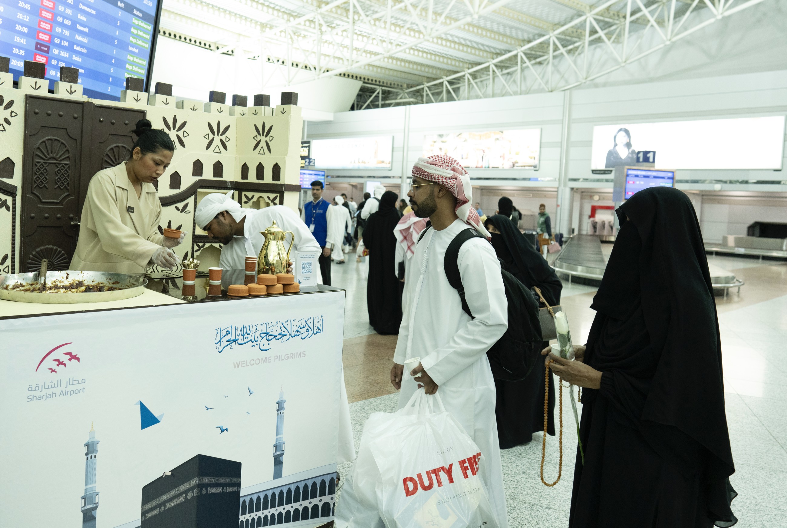 Sharjah Airport welcomes returning Hajj pilgrims