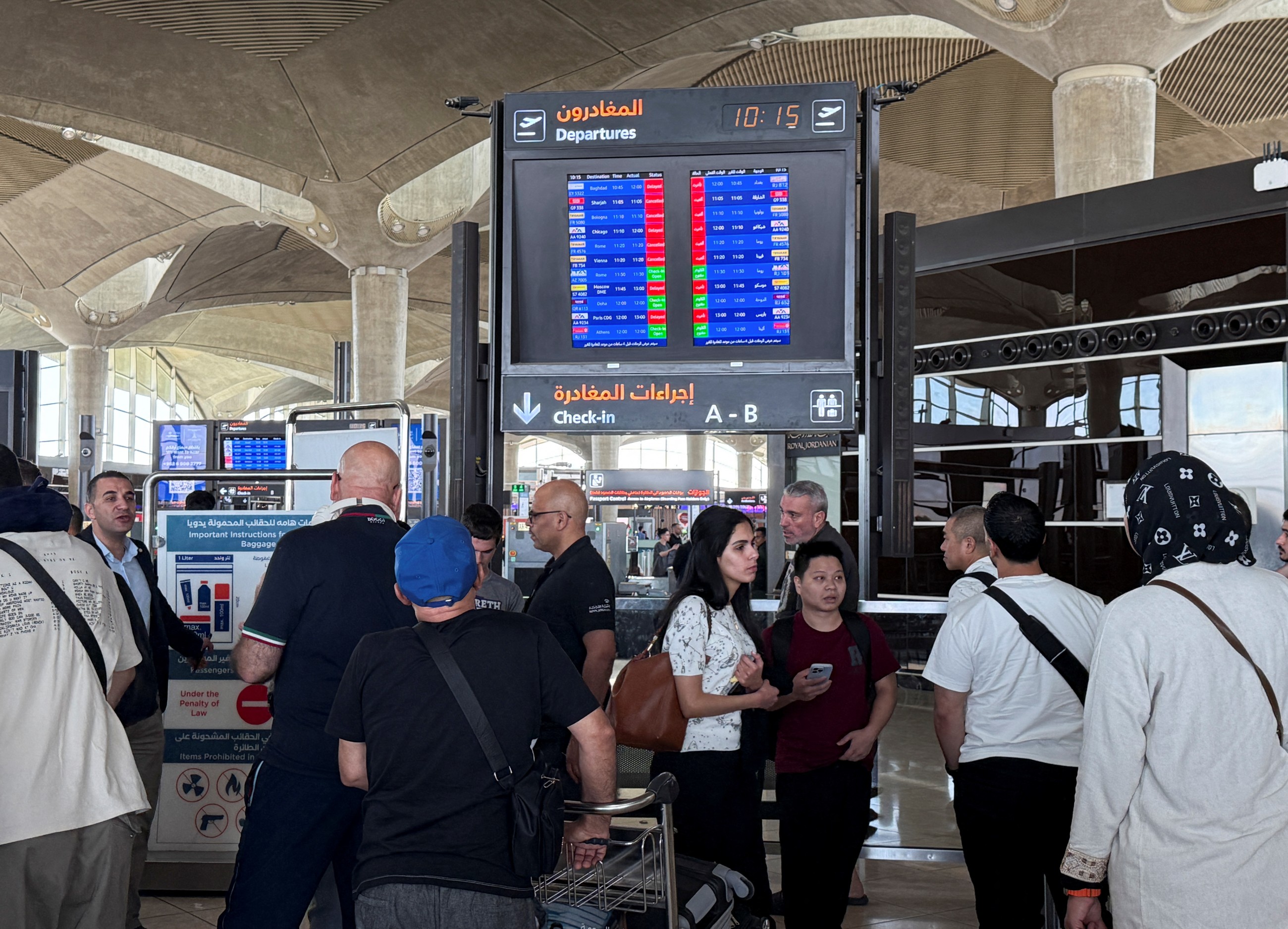 Airlines halt many Middle East flights after Israel hits Iran