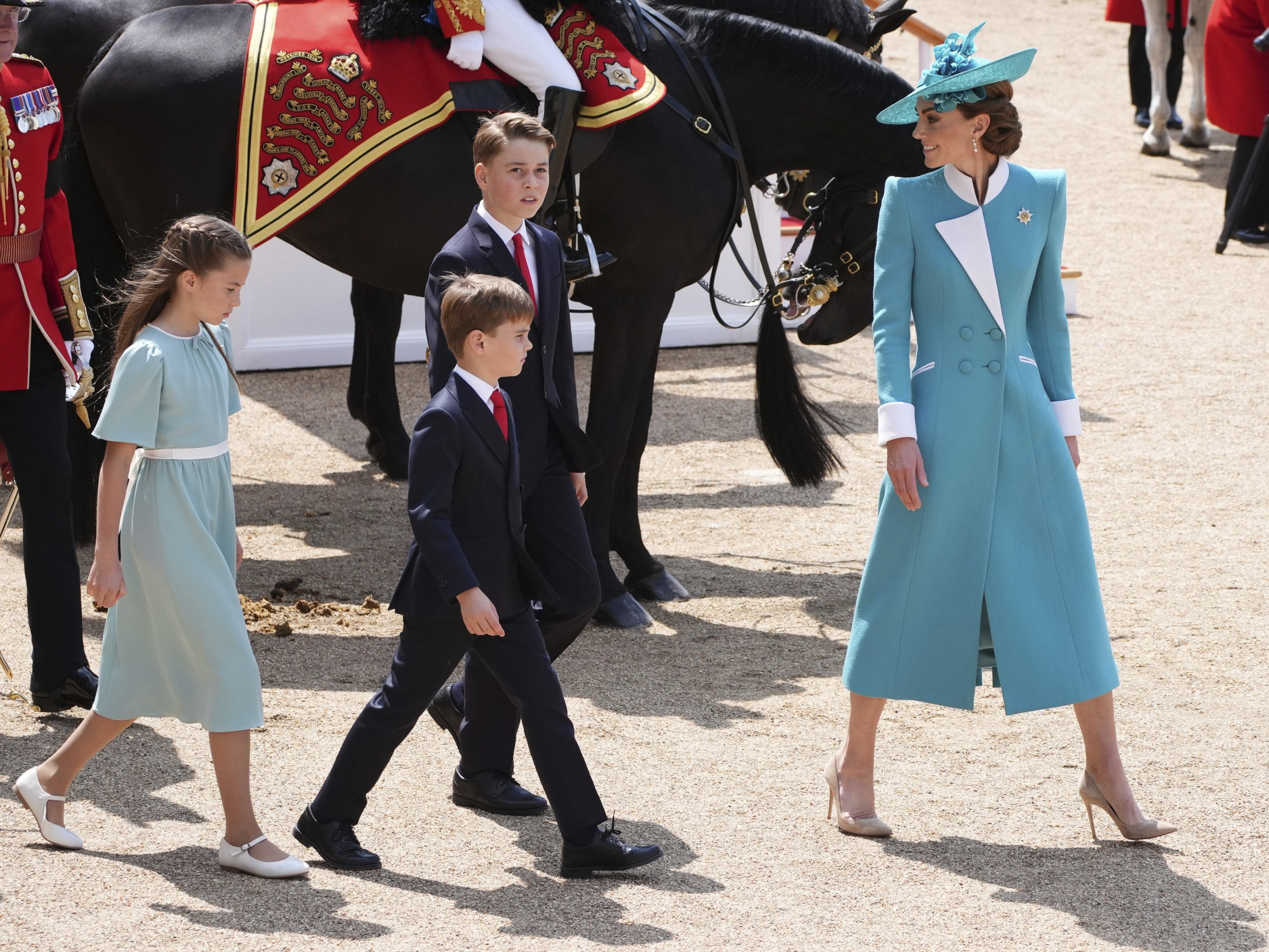 Kate, Princess Charlotte's coordinated outfits at Trooping the Colour parade spark reactions 