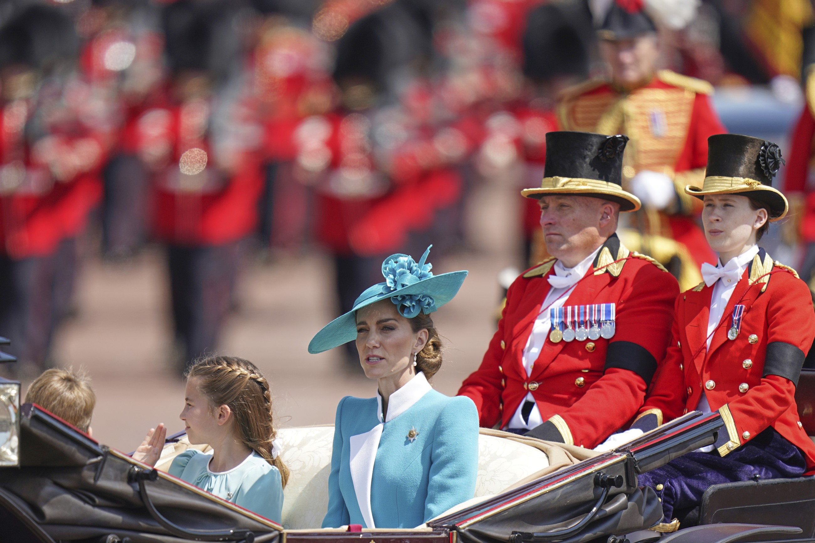 Kate, Princess Charlotte's coordinated outfits at Trooping the Colour parade spark reactions 