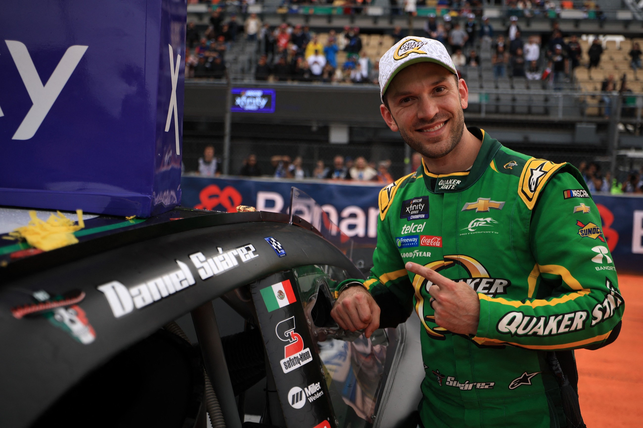 Home-country hero Daniel Suarez wins Mexico City Xfinity race