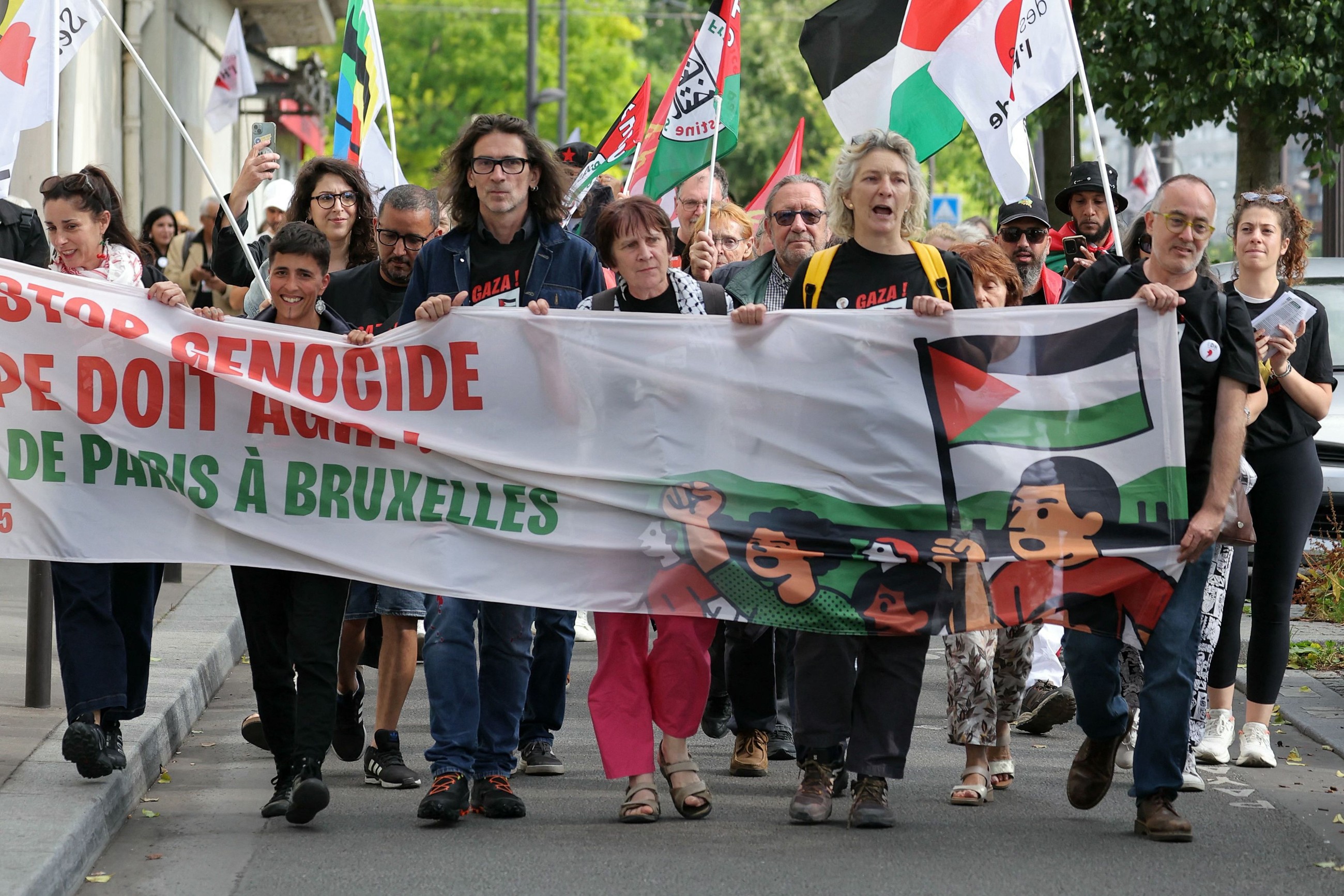 Tens of thousands rally for Gaza in Netherlands and Belgium