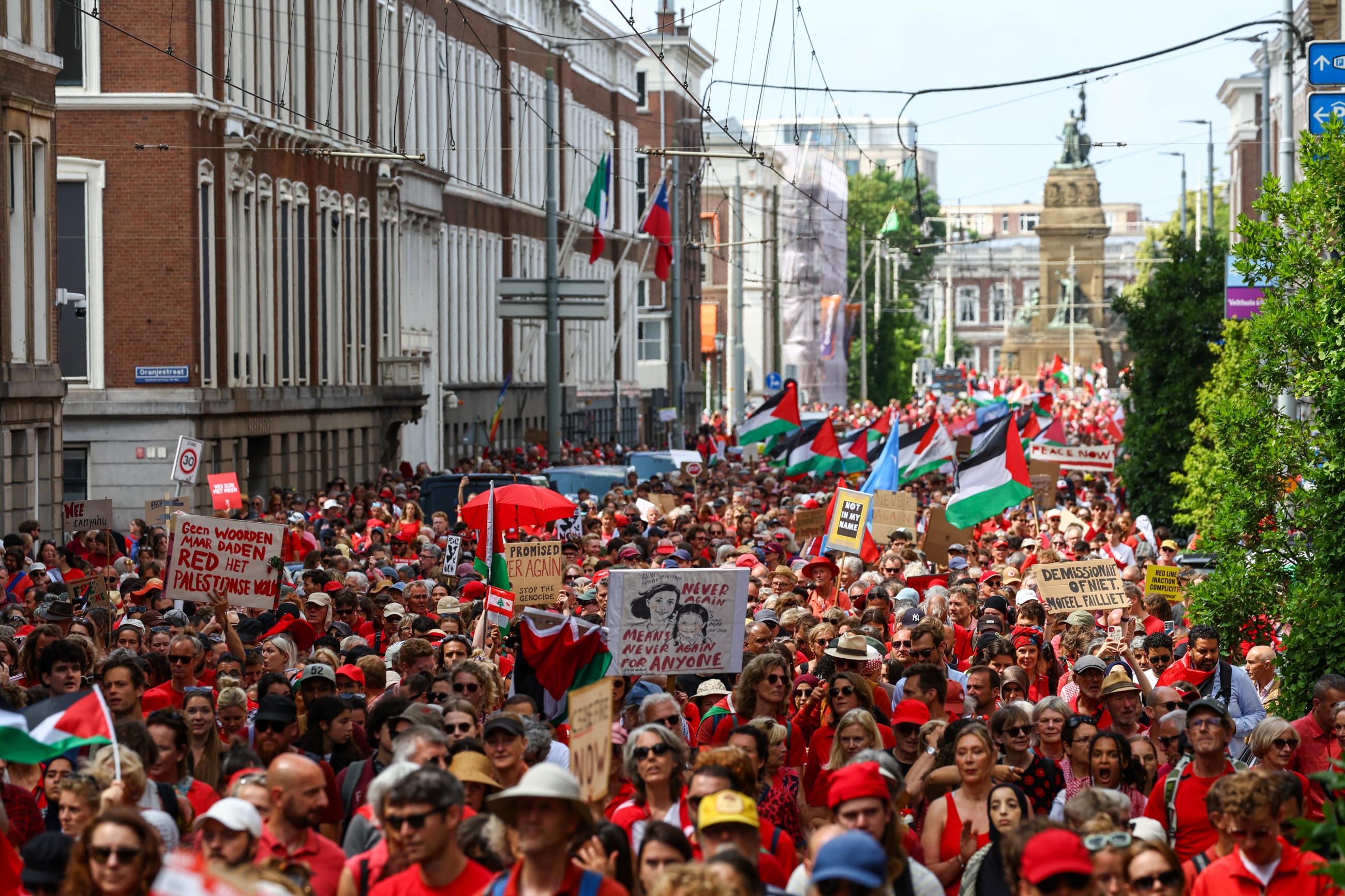 Tens of thousands rally for Gaza in Netherlands and Belgium