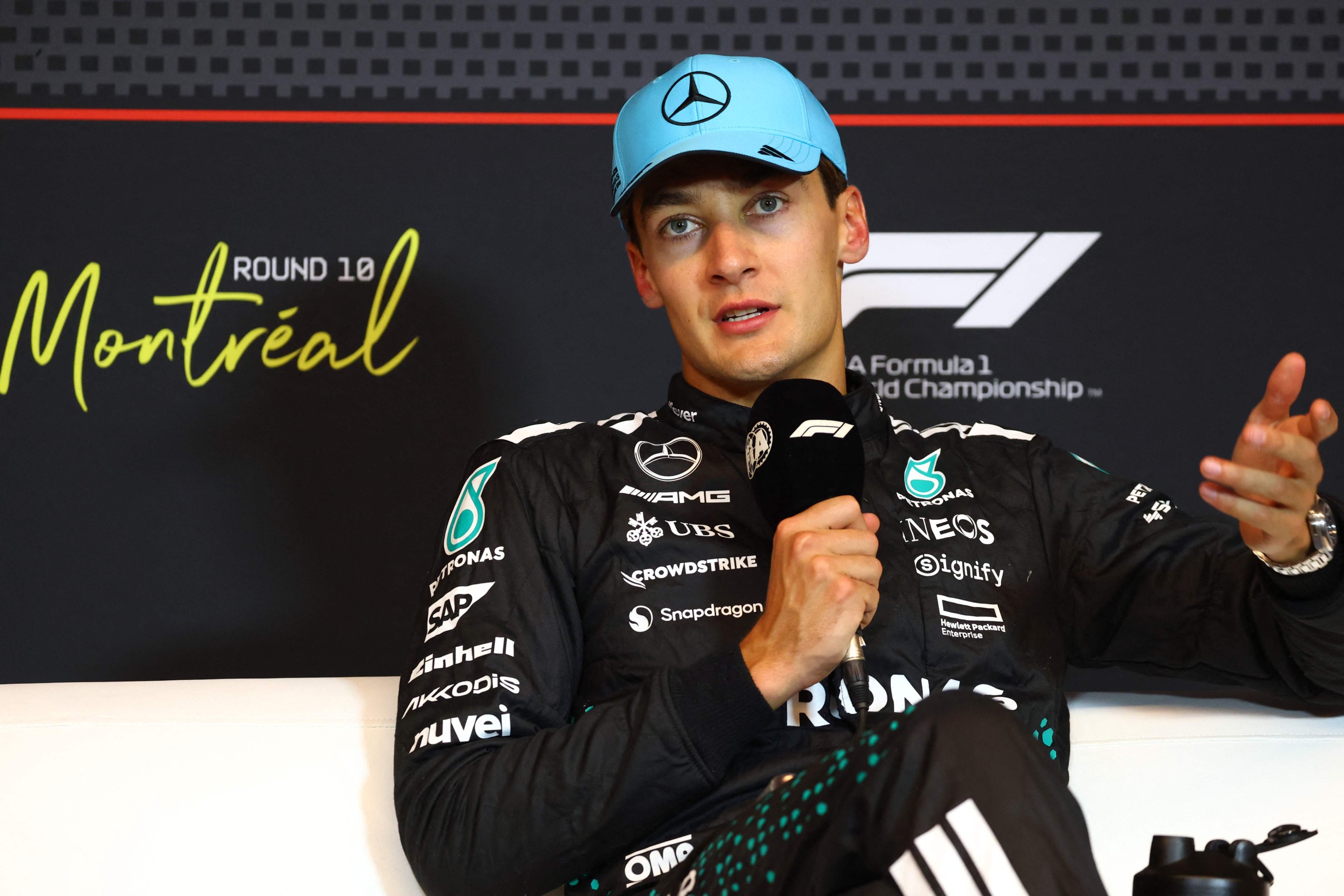 Russell takes dig at Verstappen post Canadian Formula 1 GP pole