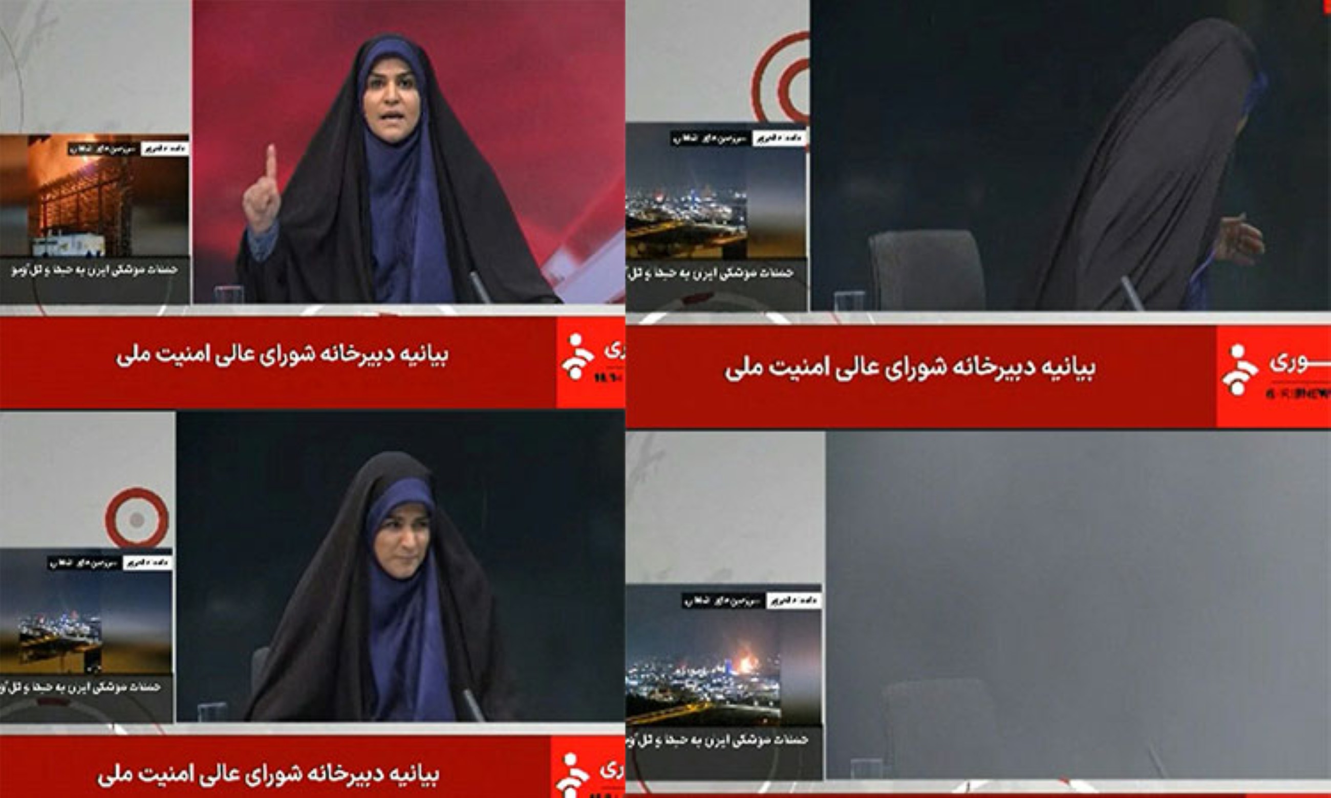 VIDEO: Israel strike cuts off Iran's state TV during live broadcast