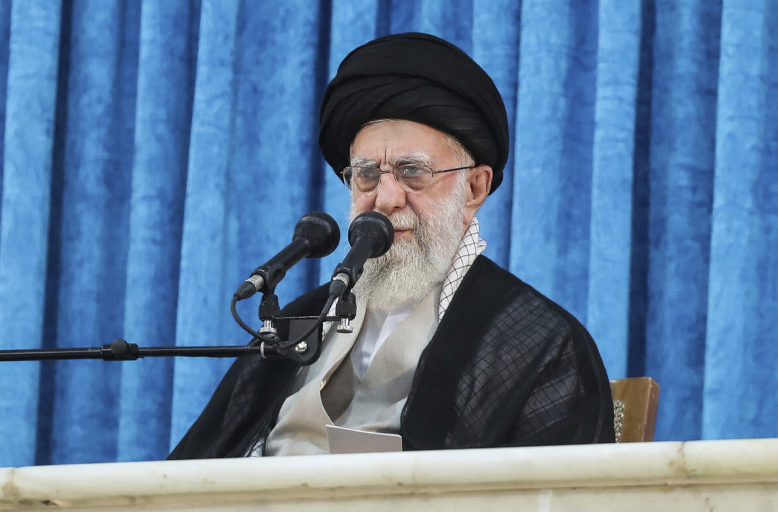 Ayatollah Khamenei says Iran will 'never surrender,' warns off US